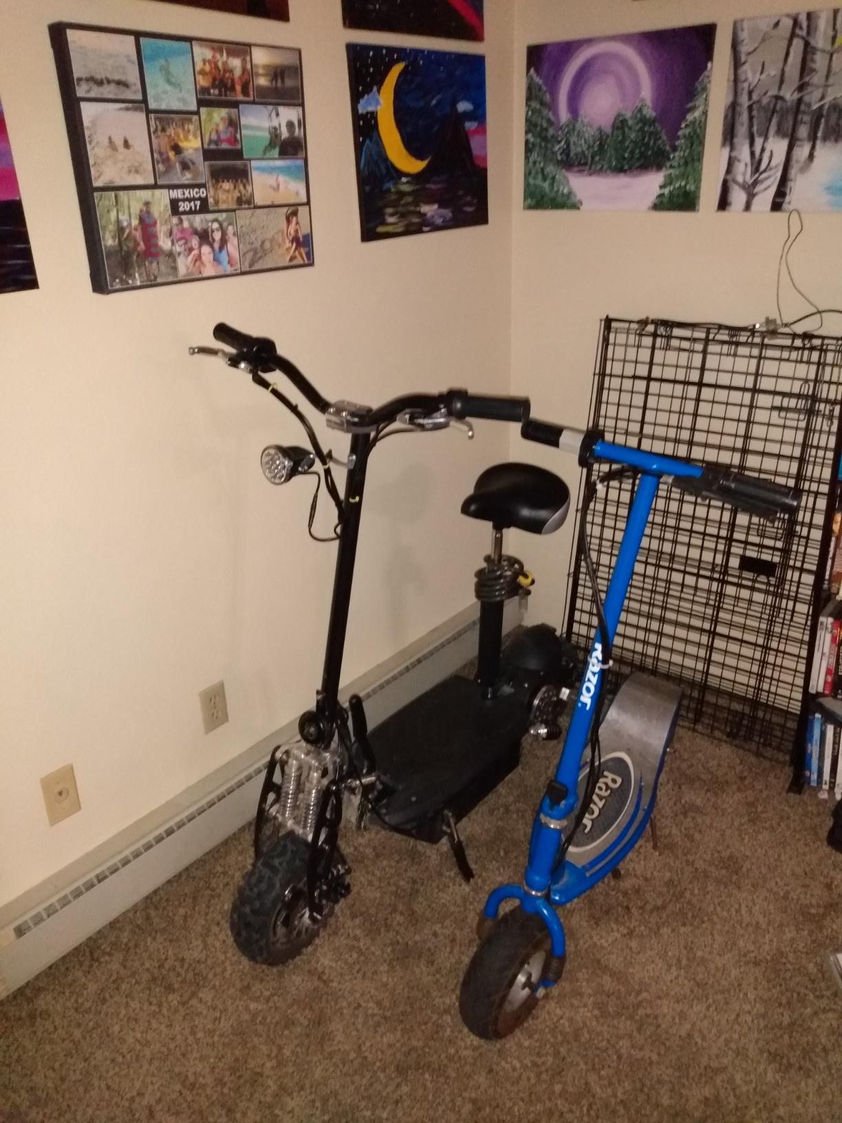 【Sports&Outdoors】UberScoot 1600w 48v Electric Scooter, Black, Large