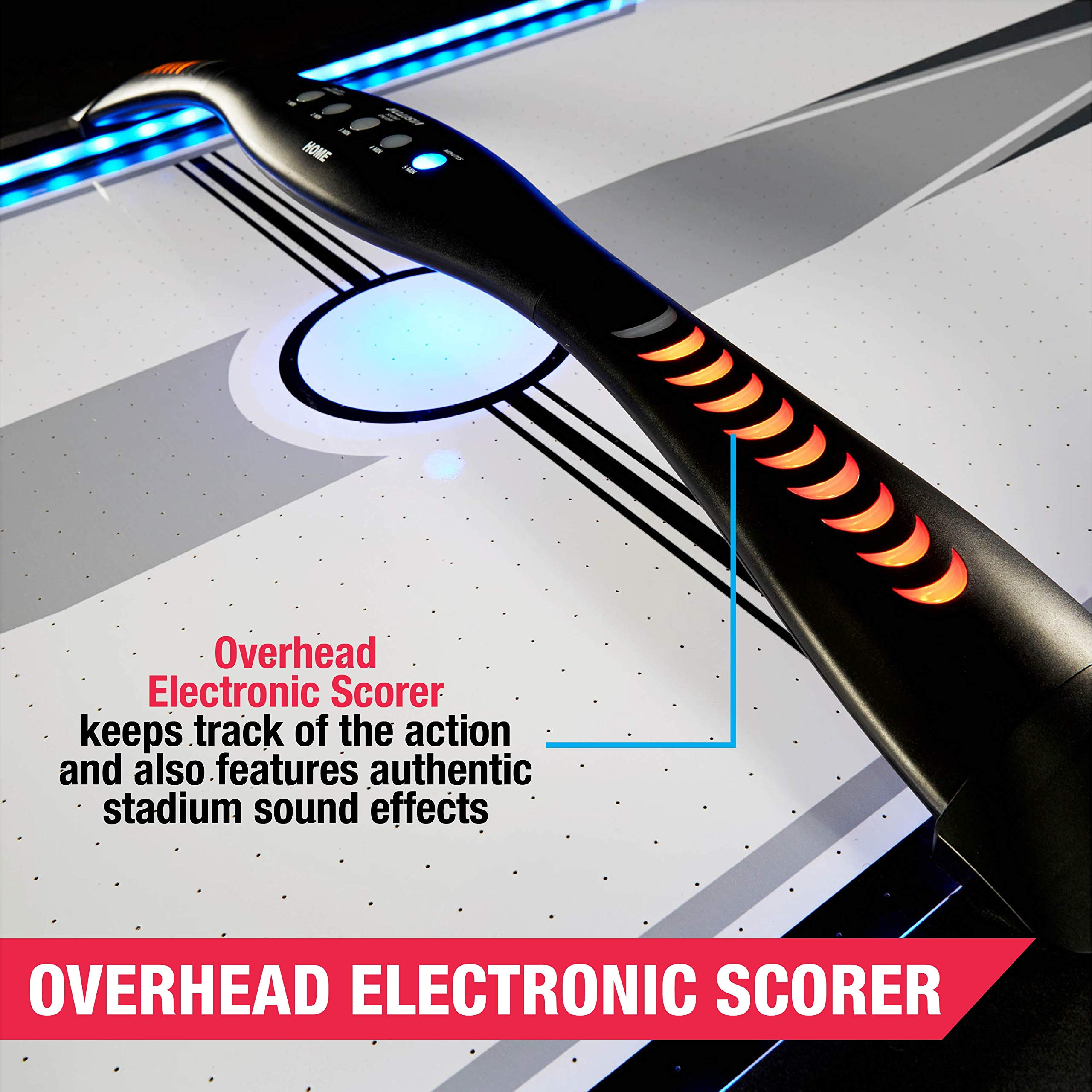 【Sports&Outdoors】Titan 7.5 ft. Air Powered Hockey Table with Overhead Scorer