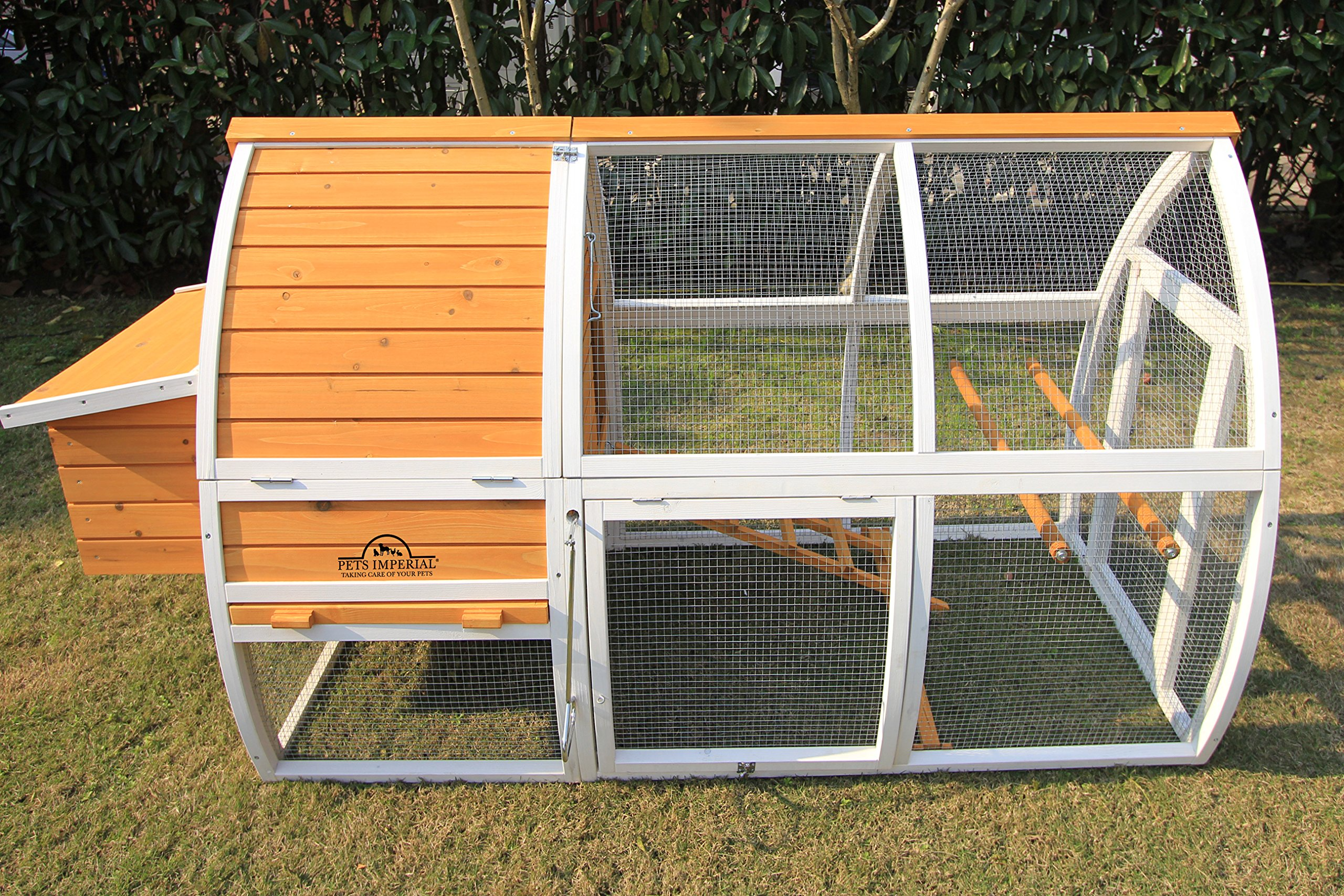 【Pet】Chicken Coop - Ark Poultry Nest Box - Chickn House with Sliding Tray & Opening Roof