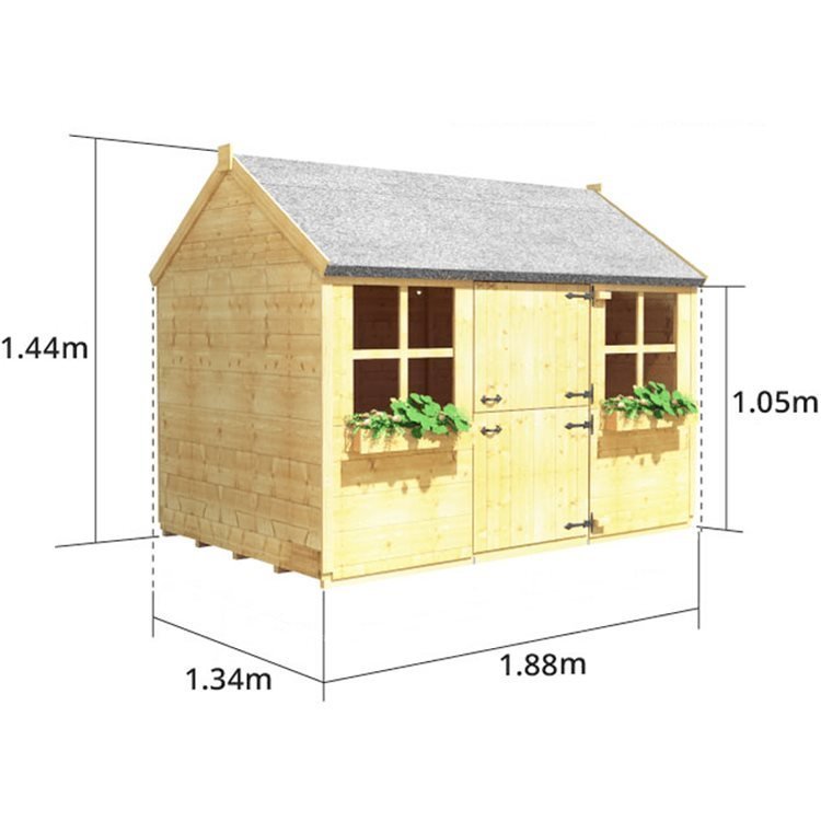 【Home&Garden】Gingerbread Junior Playhouse 6 x 4