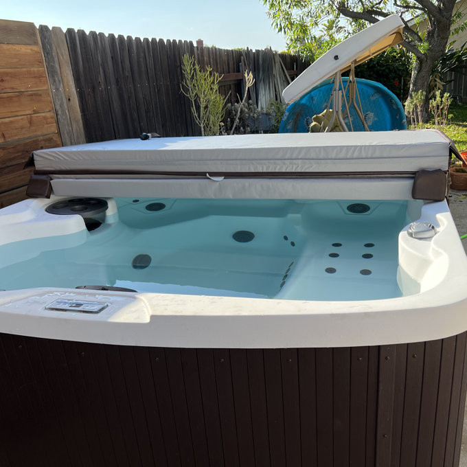 【Sports&Outdoors】Lifesmart Spas Leganza 6 - Person 90 - Jet Rectangular Hot Tub with Ozonator