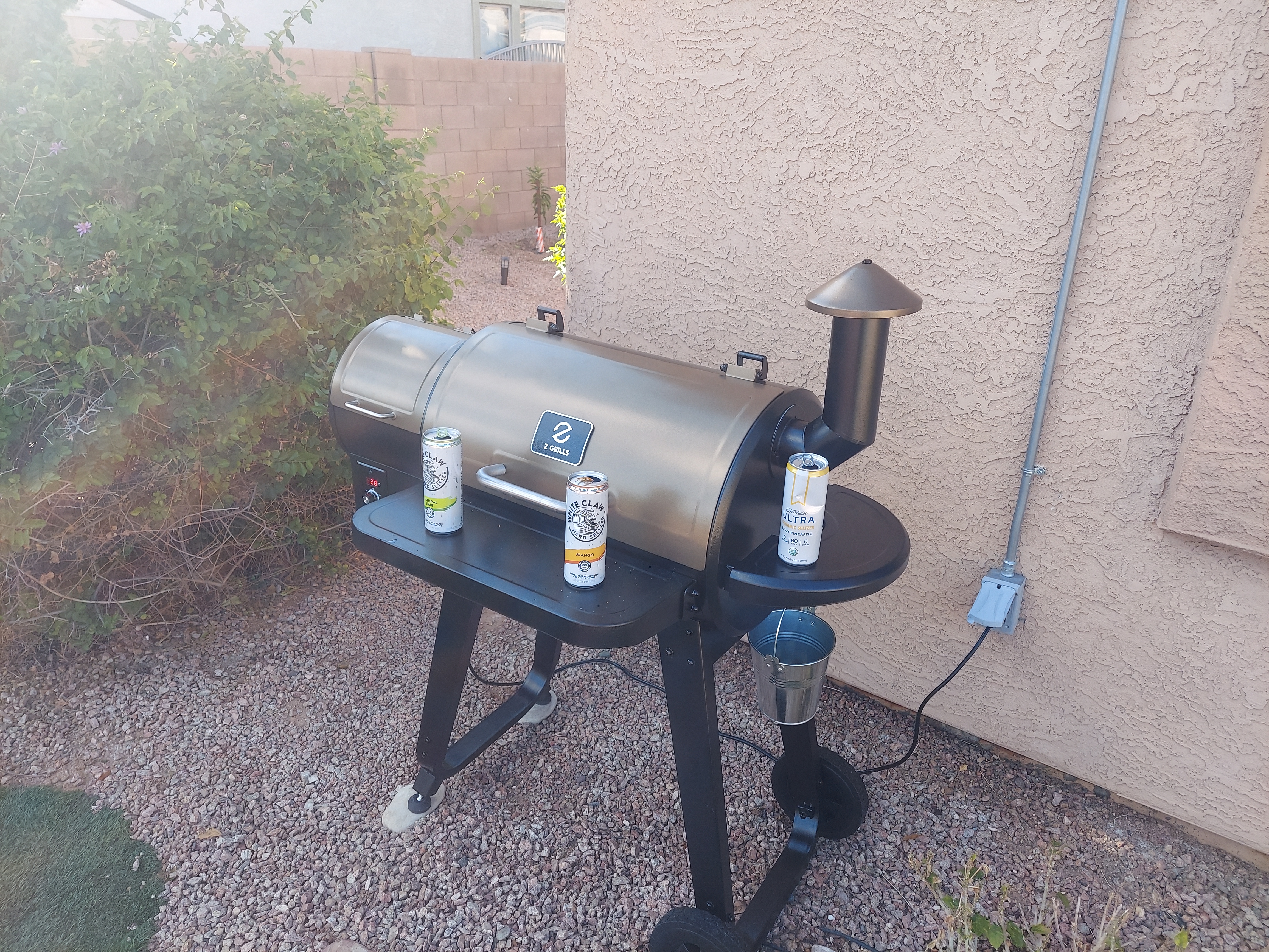 【Appliances】Wood Pellet Grill Smoker with Digital Controls, Cover, 700 sq. in. Cooking Area for Outdoor BBQ