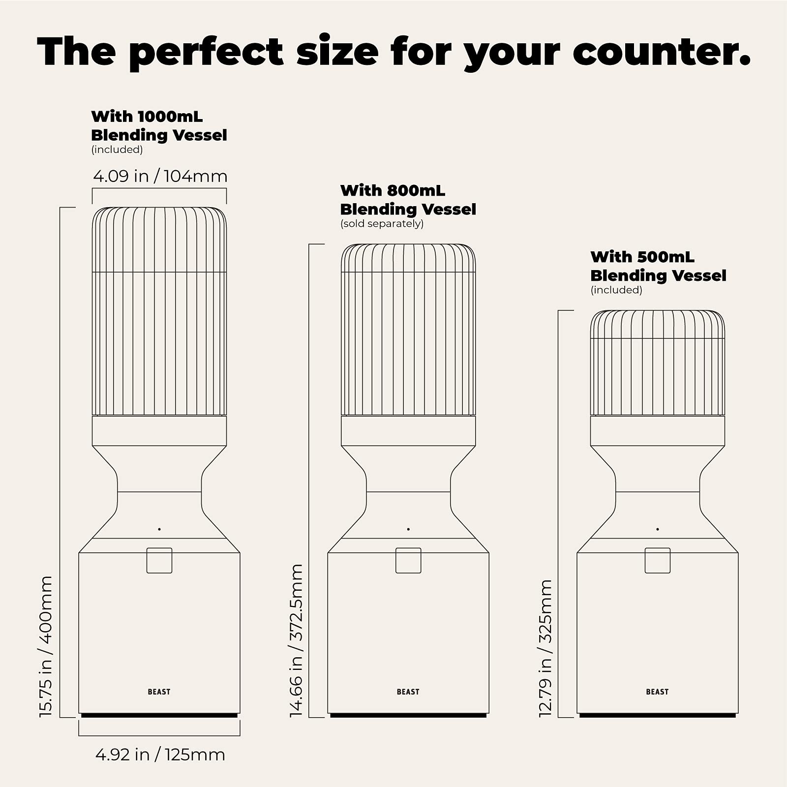 【Appliances】Blender + Hydration System | Blend Smoothies and Shakes, Infuse Water, 1000W