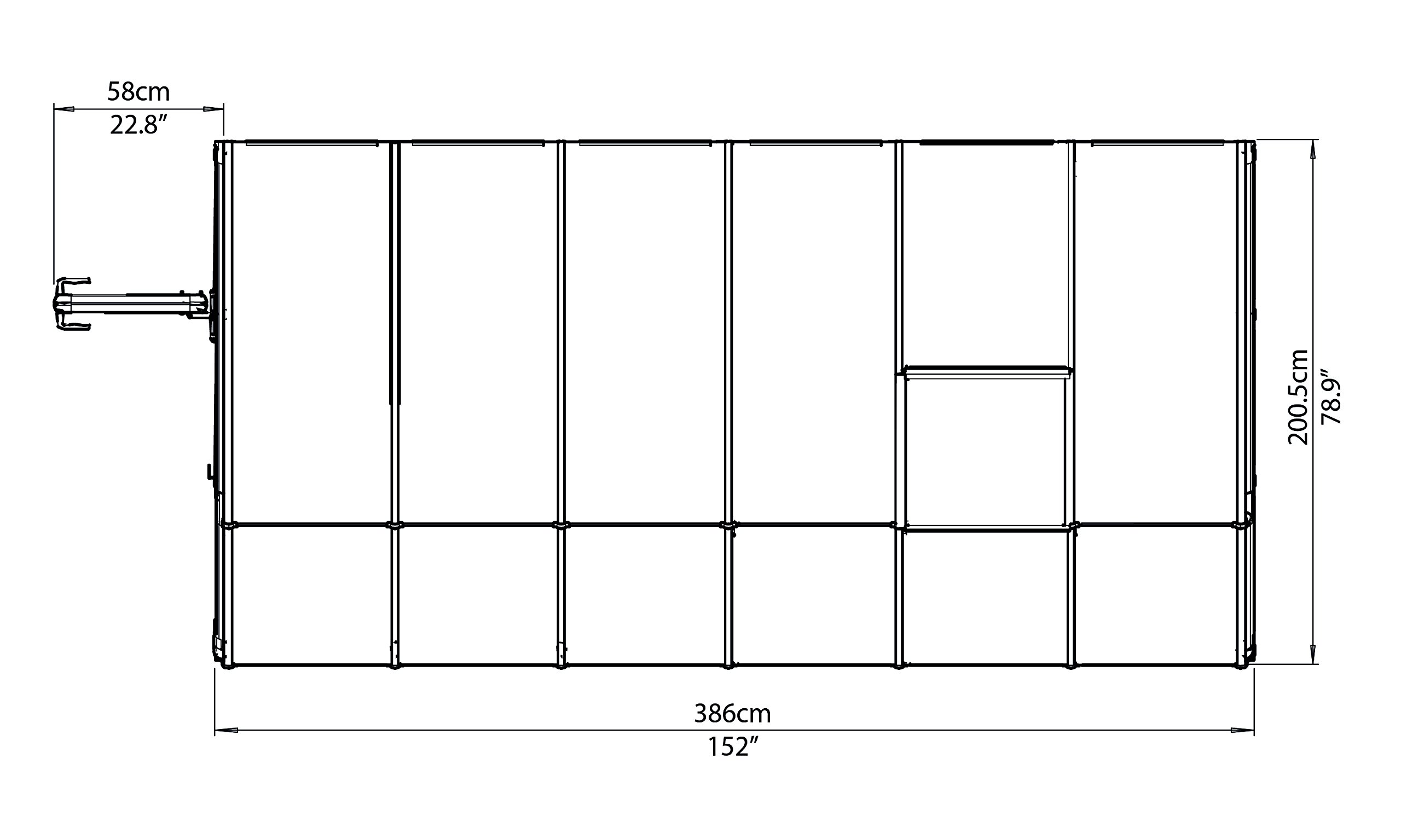 【Home&Garden】Canopia Sun Room, 6' x 12', White