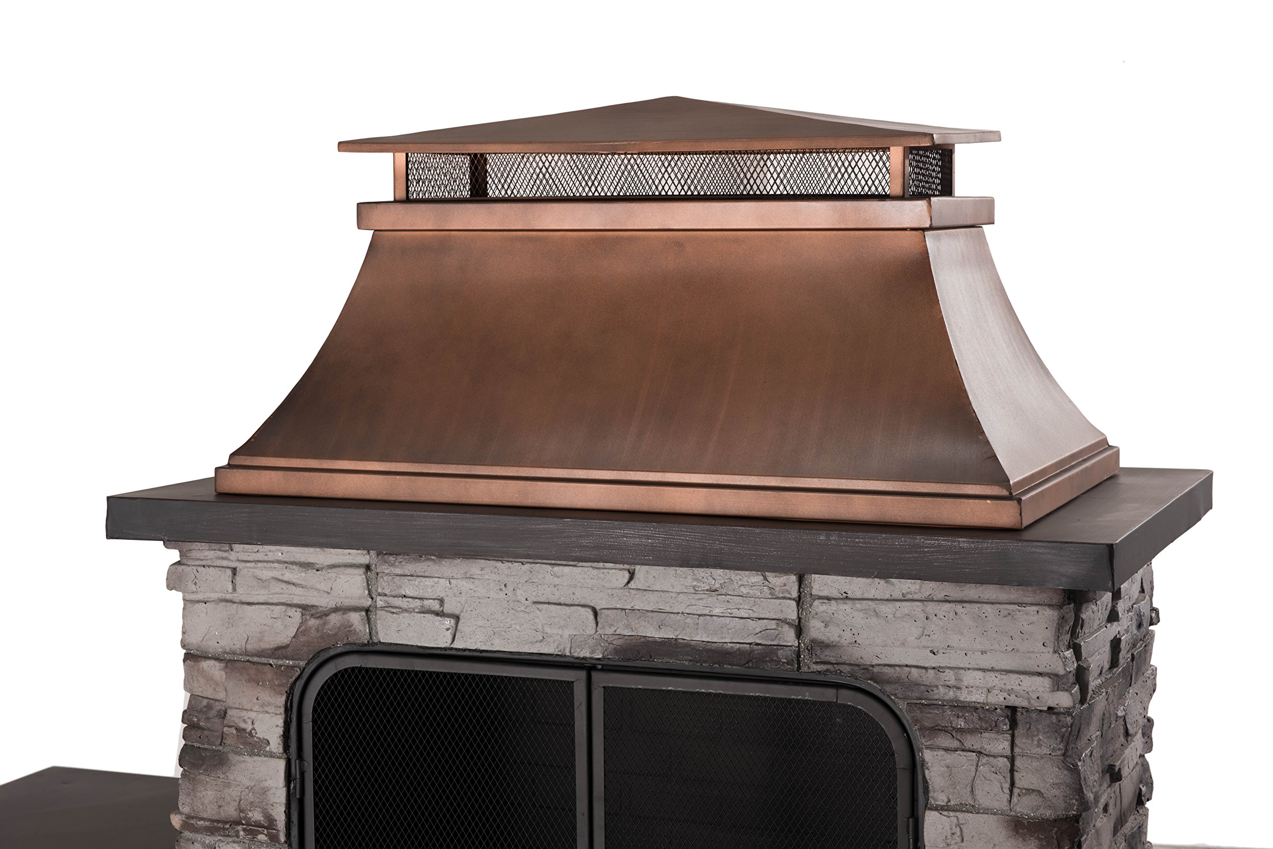 【Home&Garden】Bel Aire Fireplace Large with Two Table-Flats