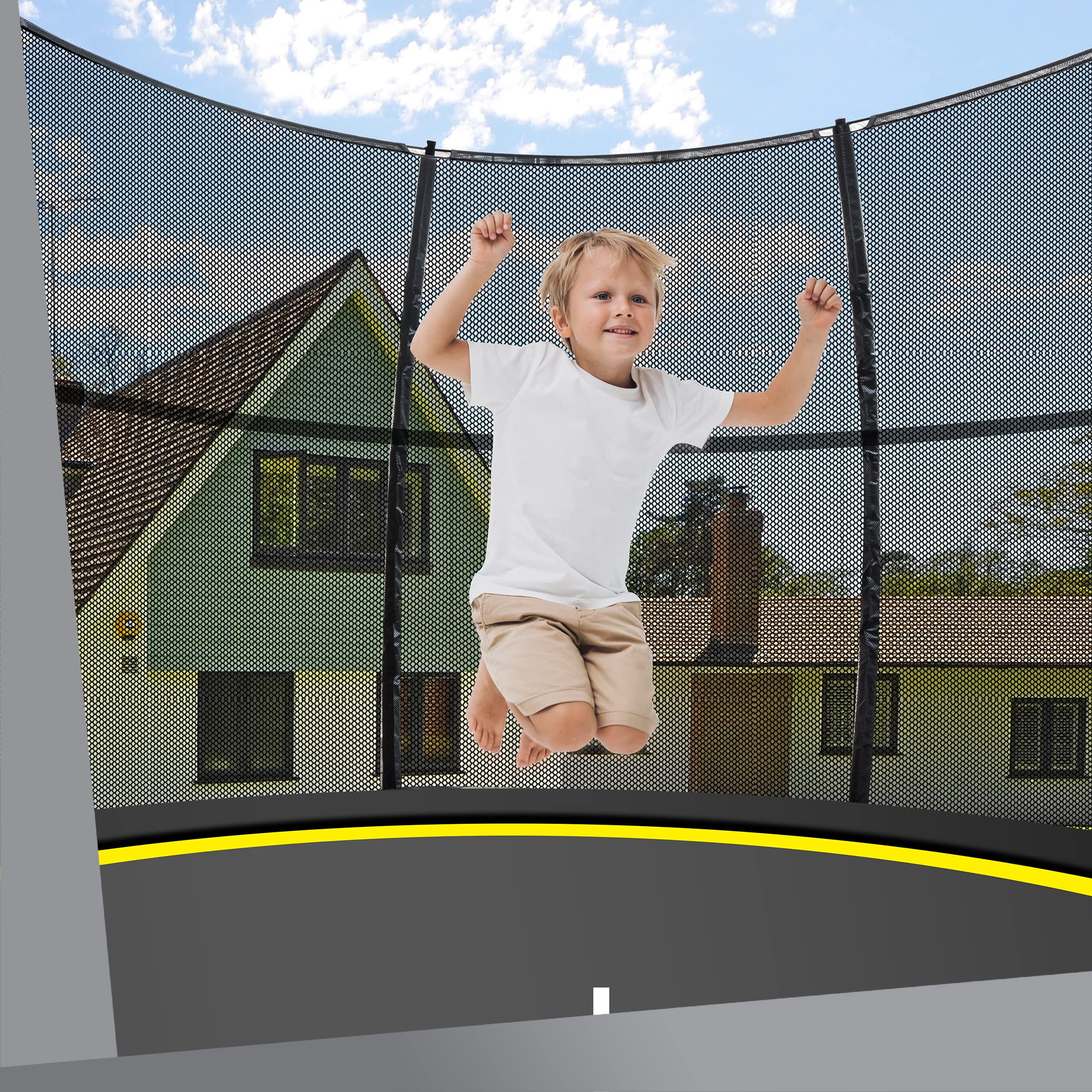 【Sports&Outdoors】Garden Trampoline, Outdoor Trampoline, Deluxe, Springless, Ø 244-430cm