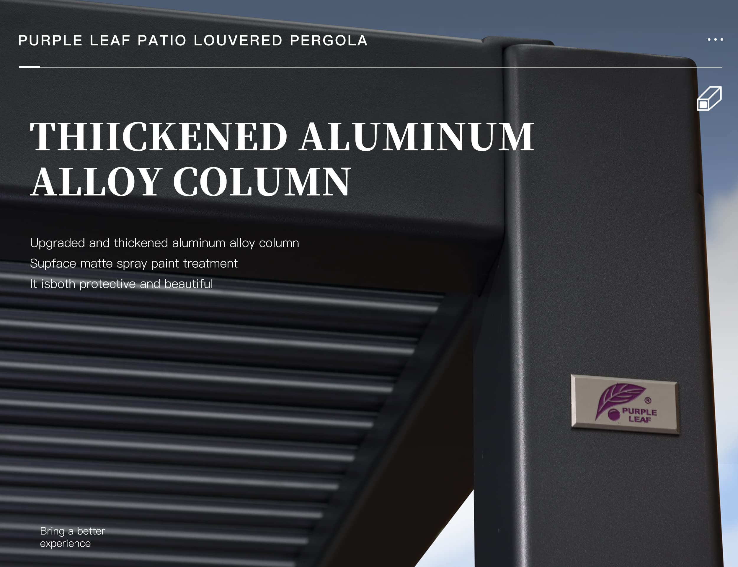 【Home&Garden】11.5'x17.7' Outdoor Louvered Pergola with Adjustable Hardtop Gazebo Sun Shade Patio