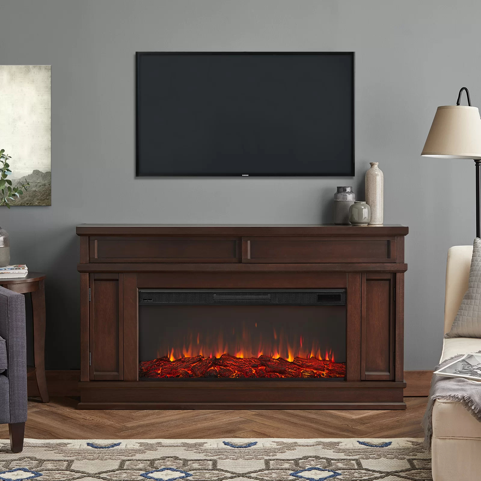 【Home Improvement】Torrey Landscape 60.13'' W Electric Fireplace