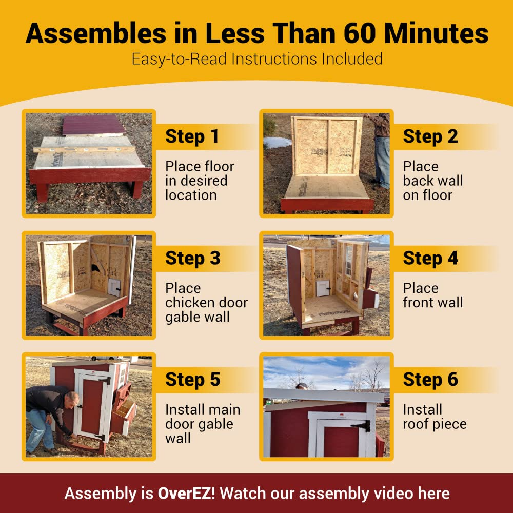 【Home&Garden】Large Chicken Coop for Up to 15 Chickens - Nesting Box - Large Bird, Poultry & Hen House