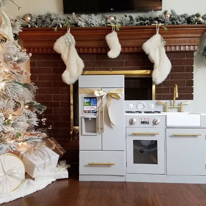 【Baby&Kids】Play Kitchen Toddler Pretend 2 pcs Play Set with Accessories & Ice Maker