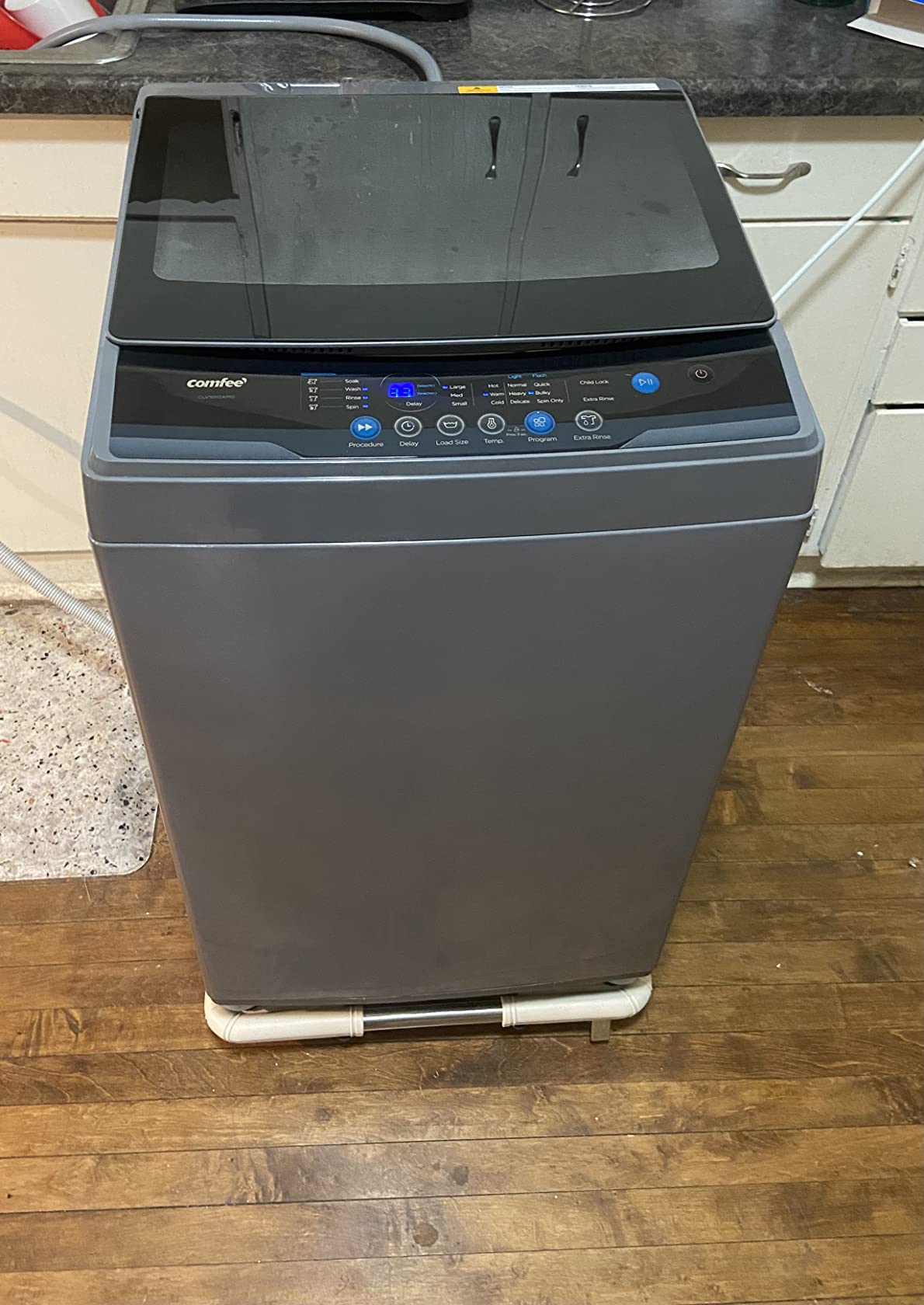【Appliances】COMFEE’ 1.6 Cu.ft Portable Washing Machine, 11lbs Capacity Fully Automatic Compact Washer