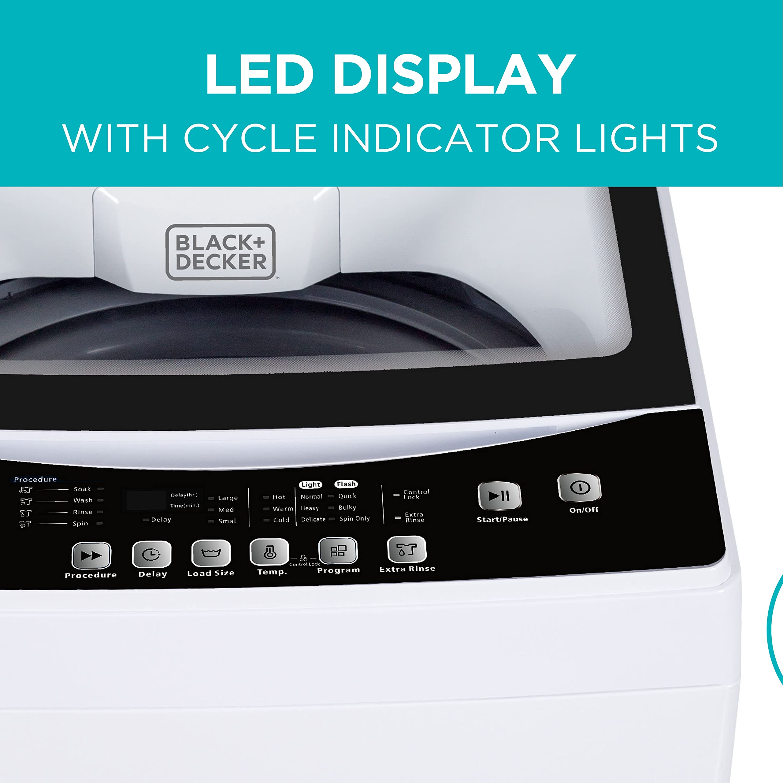 【Appliances】Small Portable Washer, Washing Machine for Household Use, Portable Washer 3.0 Cu. Ft.