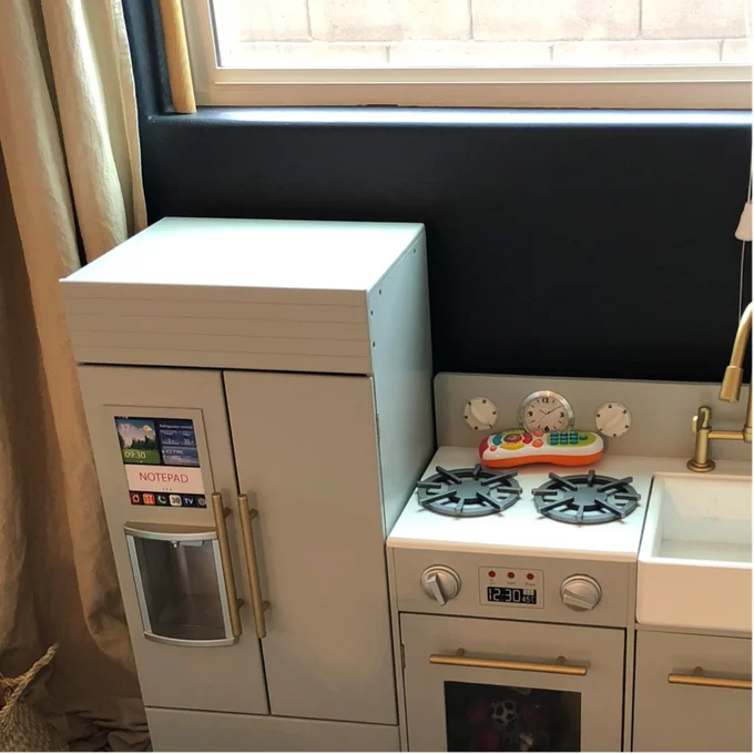 【Baby&Kids】Play Kitchen Toddler Pretend 2 pcs Play Set with Accessories & Ice Maker