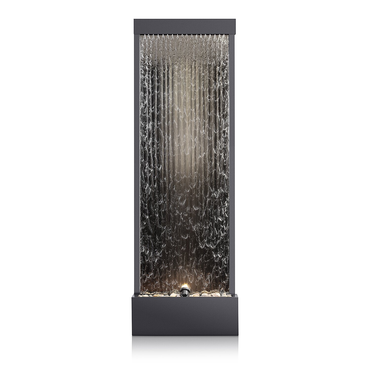 【Décor】Statesboro Metal Mirror Fountain with Light
