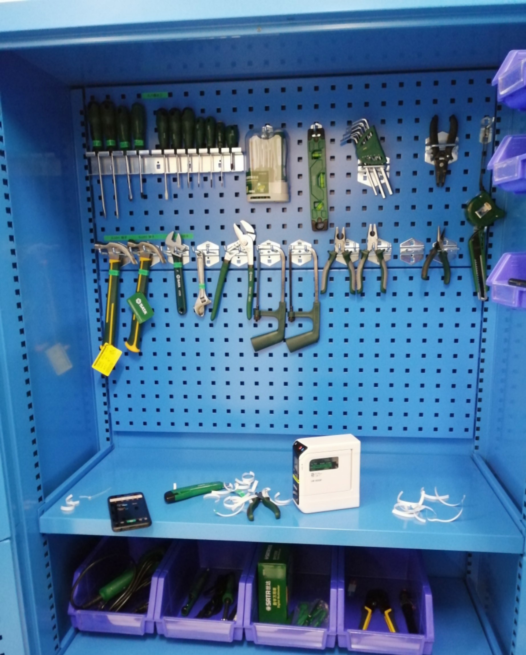 Heavy tool cabinet Leather cabinet double door Intelligent hardware tool cabinet storage cabinet