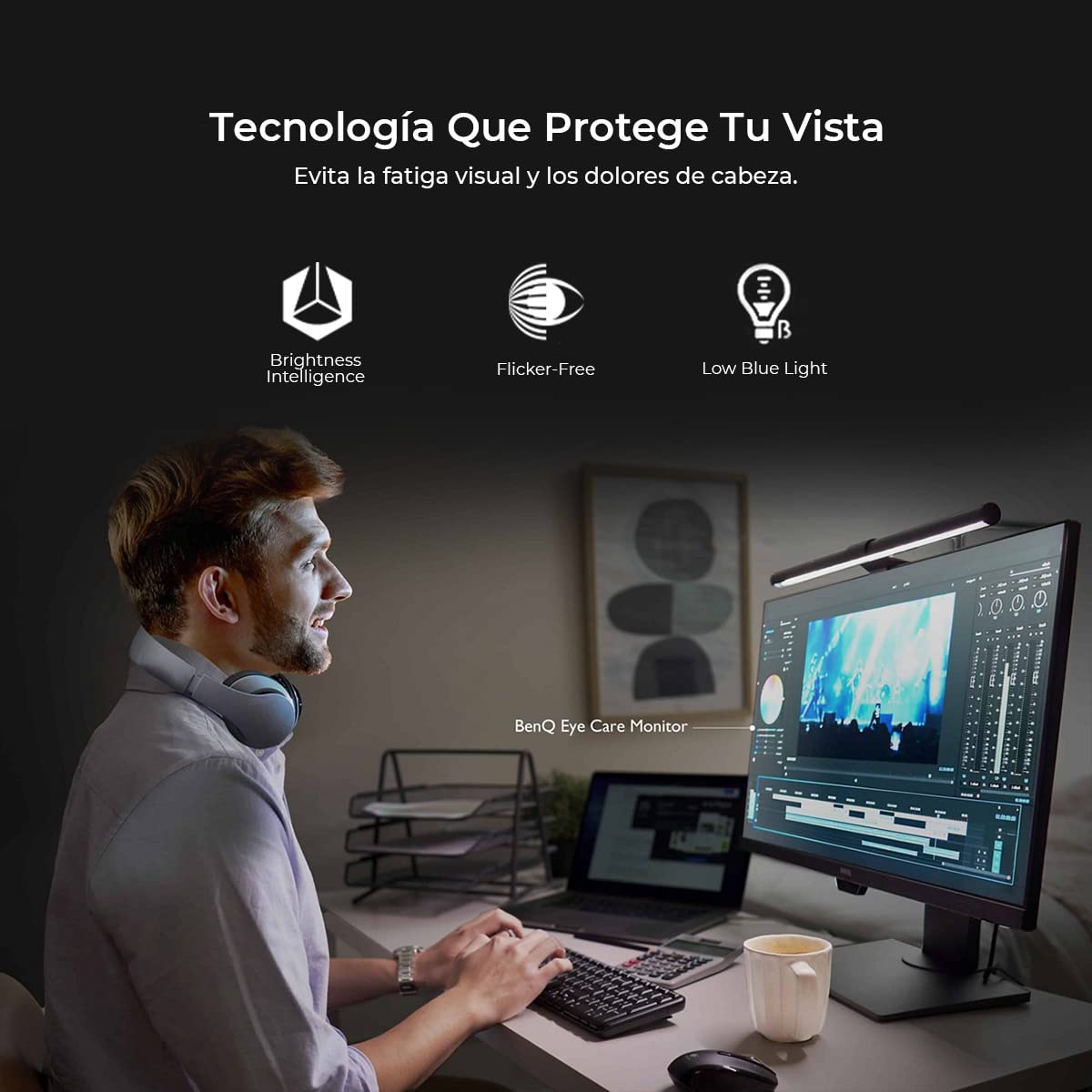 【Electronics】27 inch IPS 1080P Eyecare Monitor for Home Office with Adaptive Brightness Technology