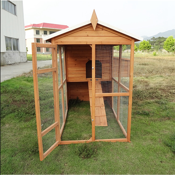【Pet】Large Size Fir Wooden Waterproof Roof Green Chicken Coops