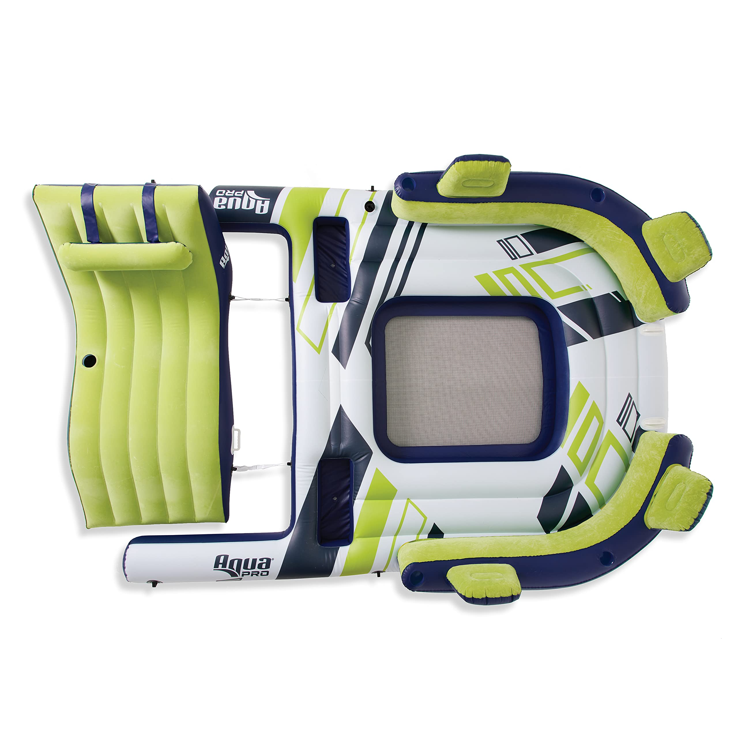 【Sports&Outdoors】Inflatable Lake Float for Adults | Floating Island, Lake Raft with Docking Lounger