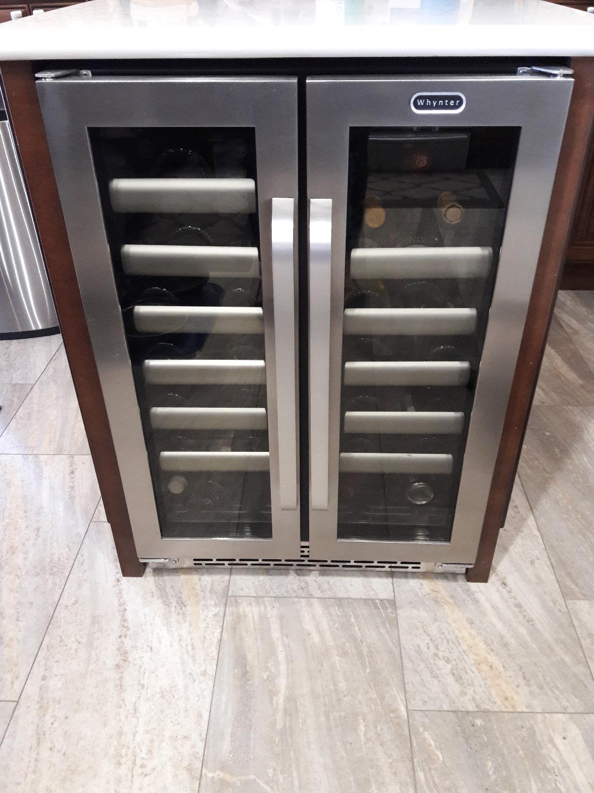 Whynter BWR-401DS 40 Bottle Stainless Steel Dual Zone Built Wine Refrigerators- with Seamless Doors