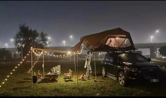 【Sports&Outdoors】Portable roof tent, outdoor garden camping equipment