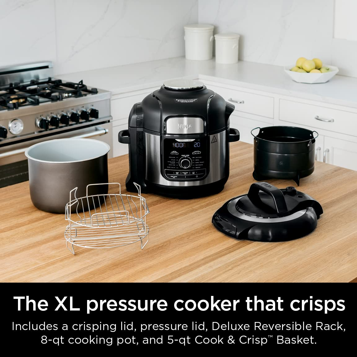 【Appliances】Ninja FD401 Foodi 12-in-1 Deluxe XL 8 qt. Pressure Cooker & Air Fryer that Steams, Slow Cooks, Sears