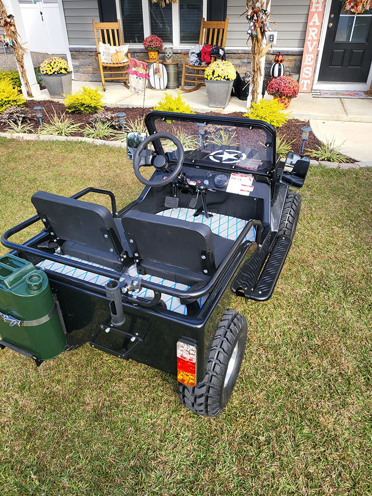 【Sports&Outdoors】X-PRO 125cc Go Kart with 3-Speed Semi-Automatic Transmission w/Reverse