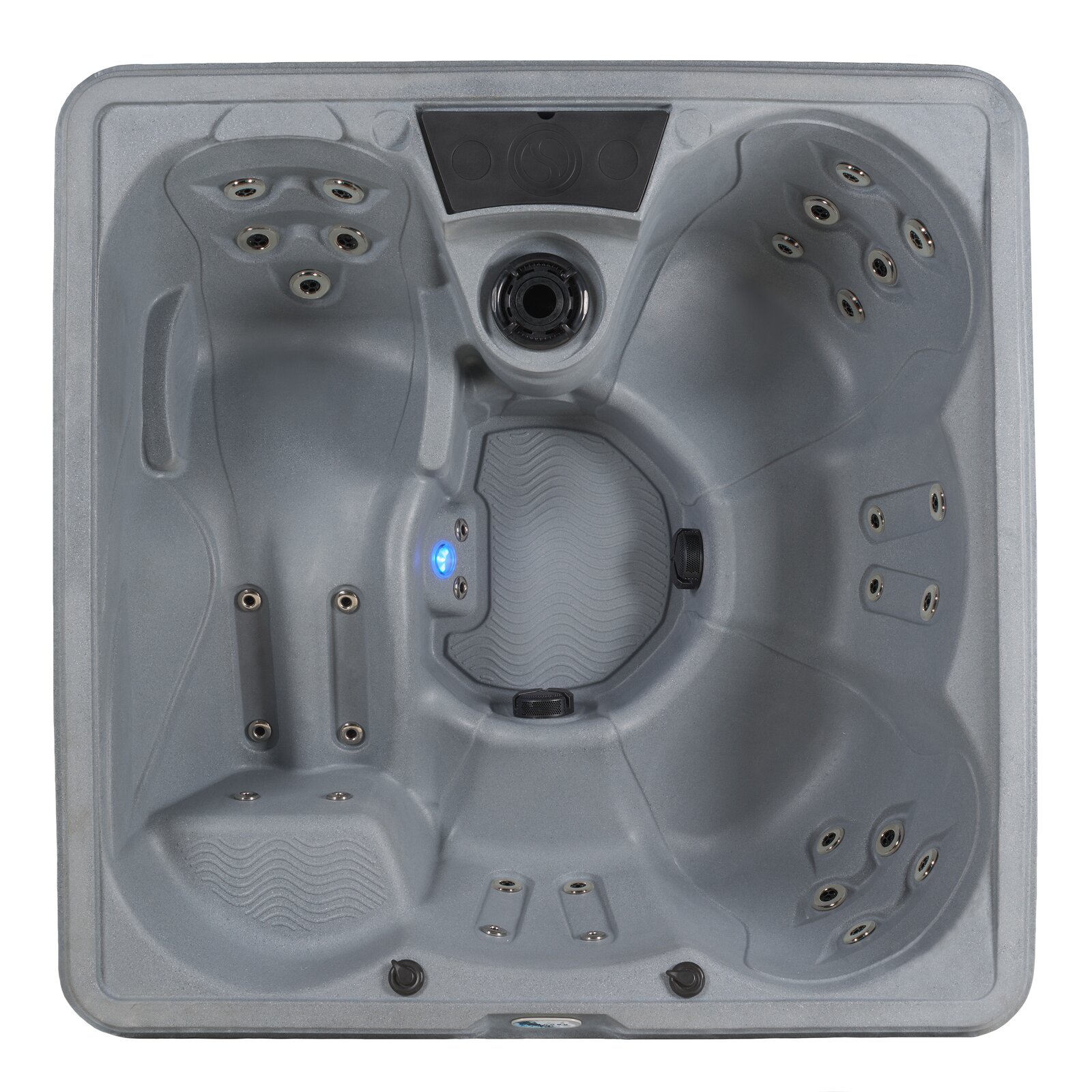 【Sports&Outdoors】Ohana Spas Soothe LS 6-Person 70 - Jet Square Hot Tub with Heater. Ozone and Ice Bucket