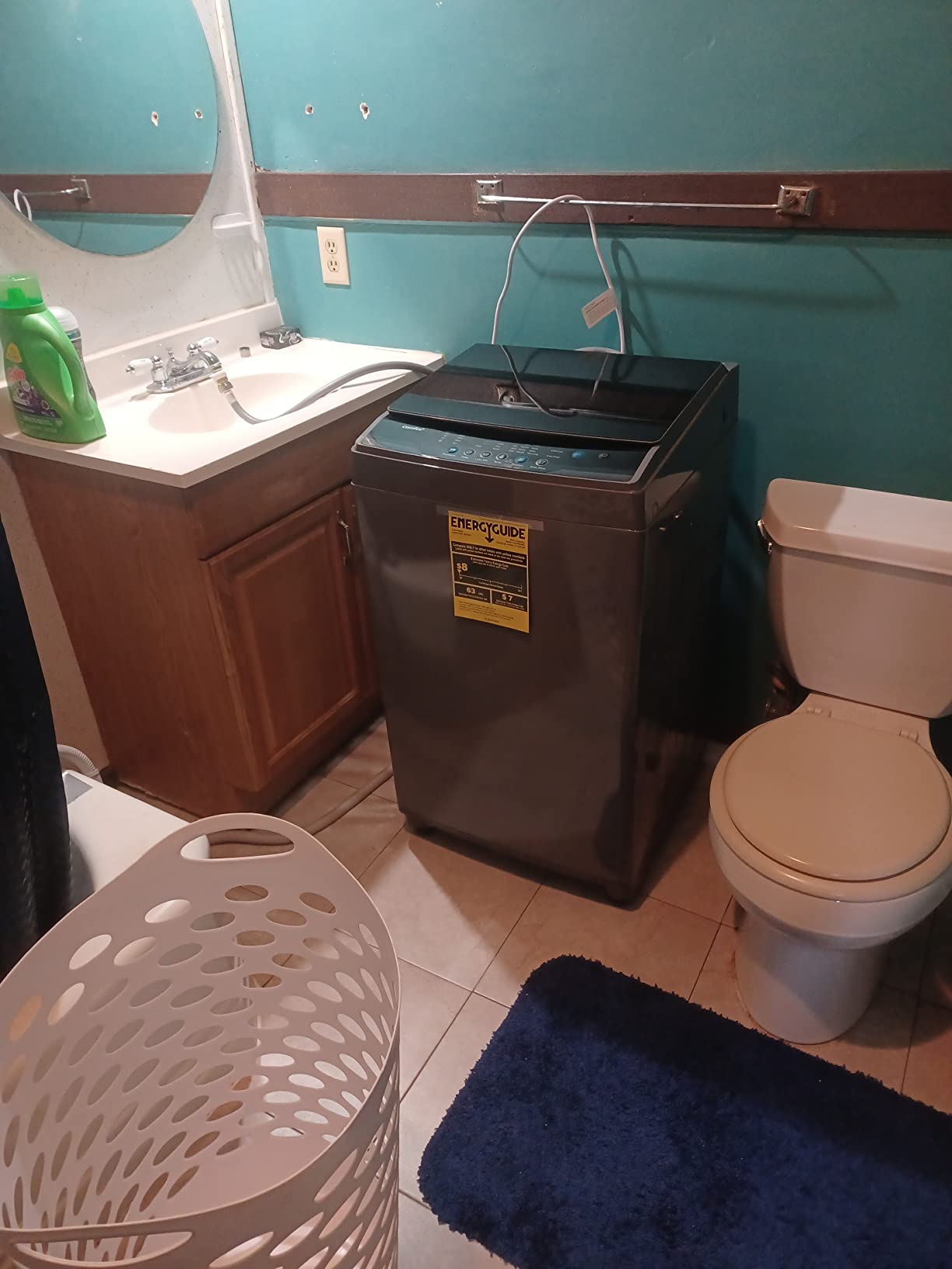 【Appliances】COMFEE’ 1.6 Cu.ft Portable Washing Machine, 11lbs Capacity Fully Automatic Compact Washer