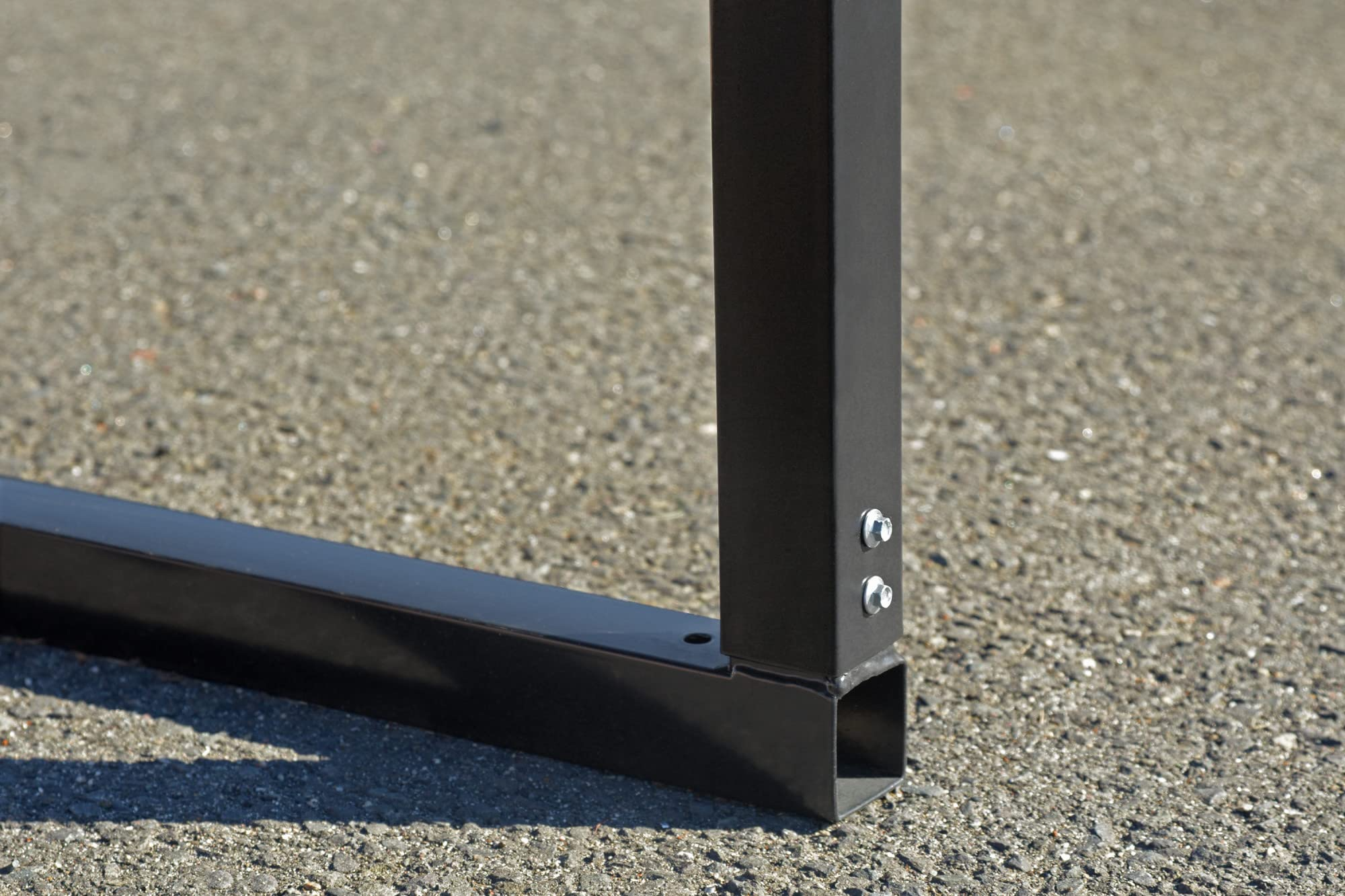 【Home&Garden】10' x 15' x 7' 29-Gauge Carport with Galvanized Steel Roof Panels & Enclosure Kit, Charcoal