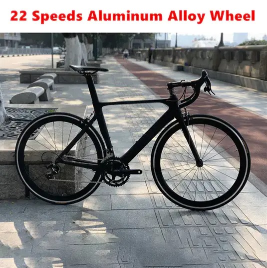 【Sports&Outdoors】22 Speed 700C High Rise Bent Handlebar Road Bike Carbon Fiber Hub Wheel C Brake 11-28T 50-34T