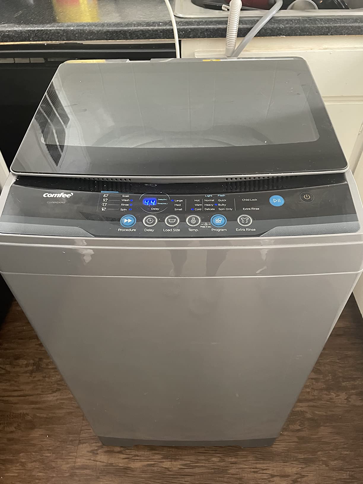 【Appliances】COMFEE’ 1.6 Cu.ft Portable Washing Machine, 11lbs Capacity Fully Automatic Compact Washer