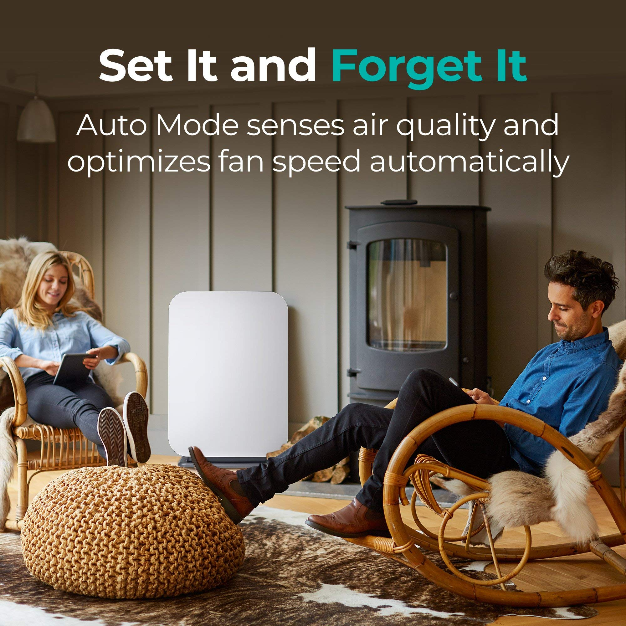 【Appliances】Alen BreatheSmart 75i Large Room Air Purifier, Medical Grade Filtration H13 True HEPA