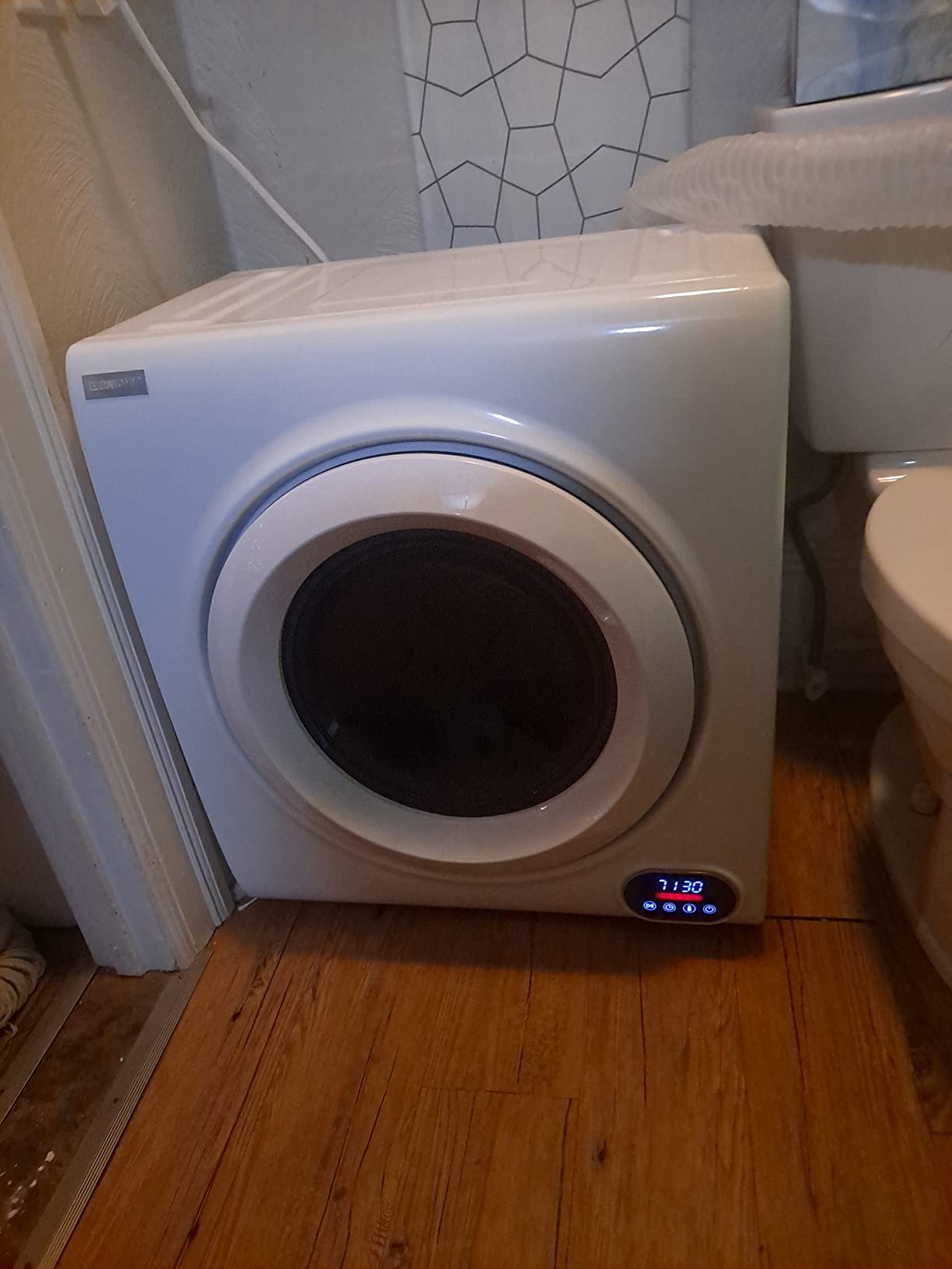 【Appliances】Euhomy Compact Laundry Dryer, 2.65 cu ft Front Load Stainless Steel Clothes Dryers