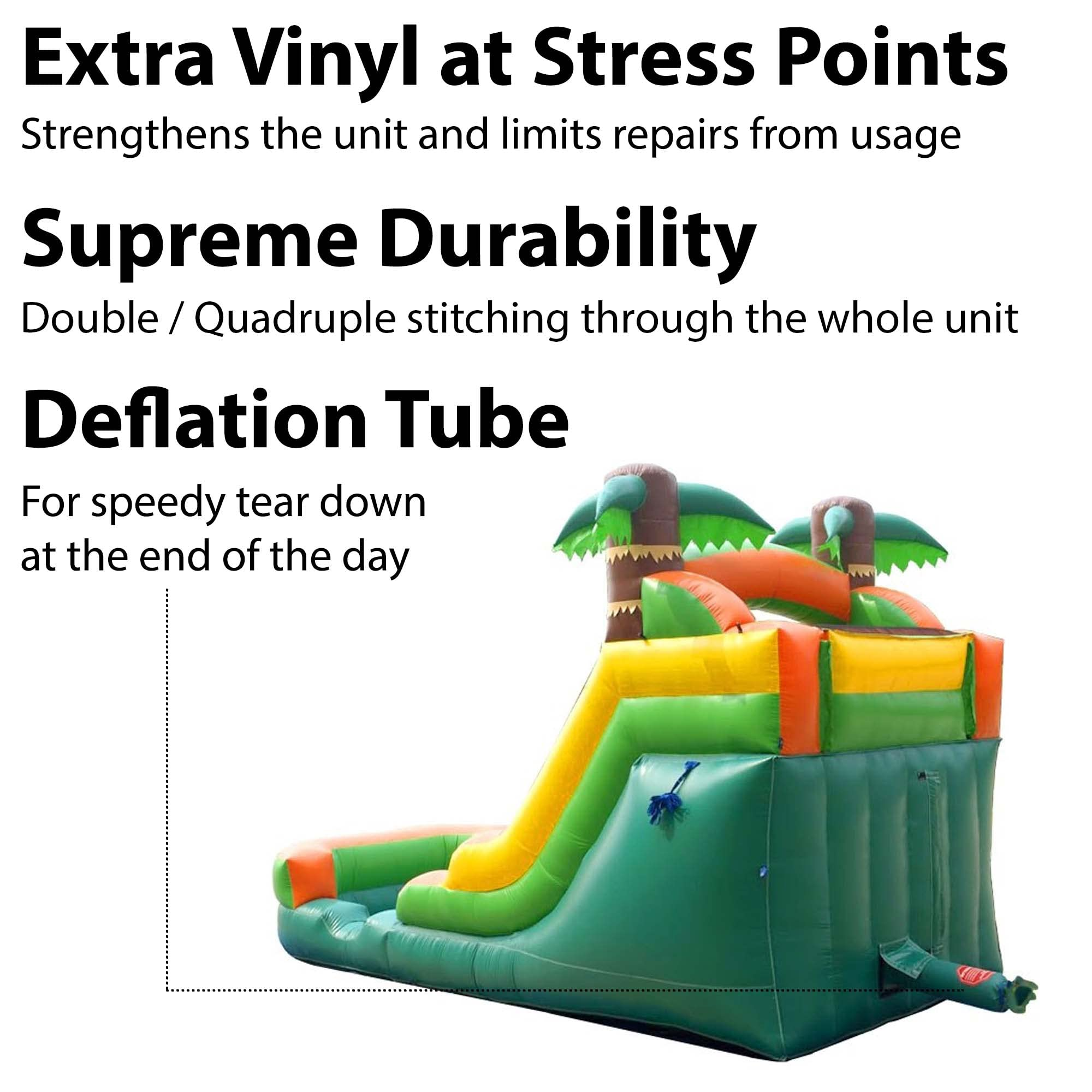 【Baby&Kids】Inflatable Water Slide for Kids - Residential Backyard Inflatable Slide for Summer Fun