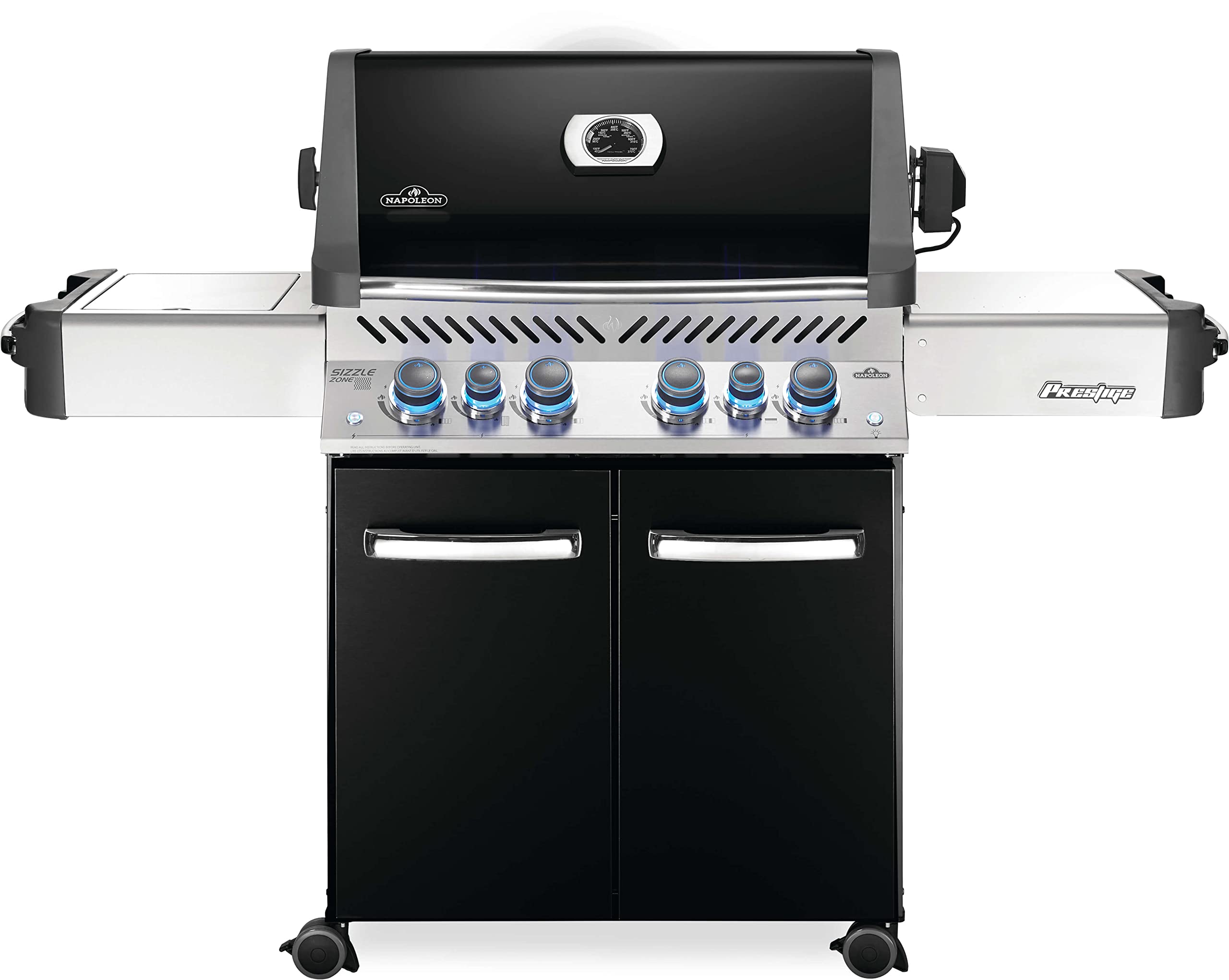 【Appliances】Napoleon P500RSIBPSS-3 Prestige 500 RSIB Propane Gas Grill, sq. in + Infrared Side & Rear Burner