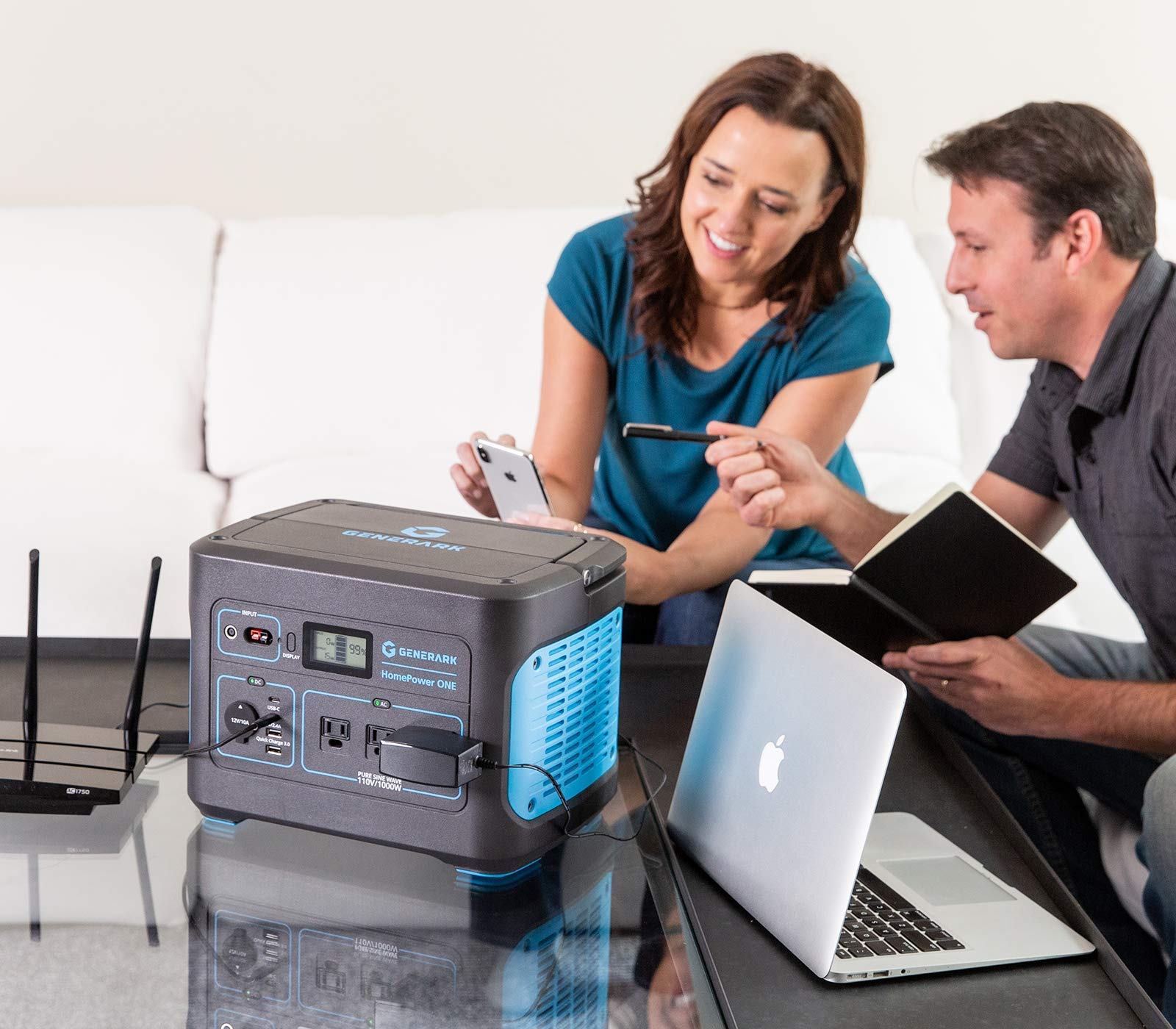 【Appliances】Geneverse 1002Wh (1x2) Solar Generator Bundle: 1X HomePower ONE Portable Power Station + 2X Solar Panels