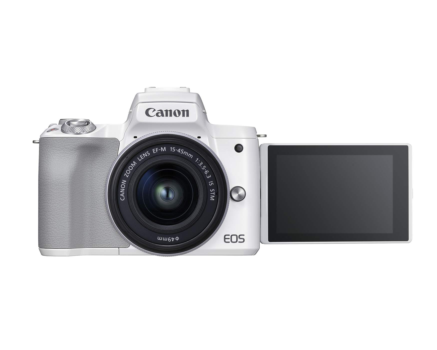 Canon EOS M50 Mark II Content Creator Kit, Mirrorless 4K Vlogging Camera Kit Includes EF-M 15-45mm Lens, Tripod Grip, Stereo Microphone《NO8》