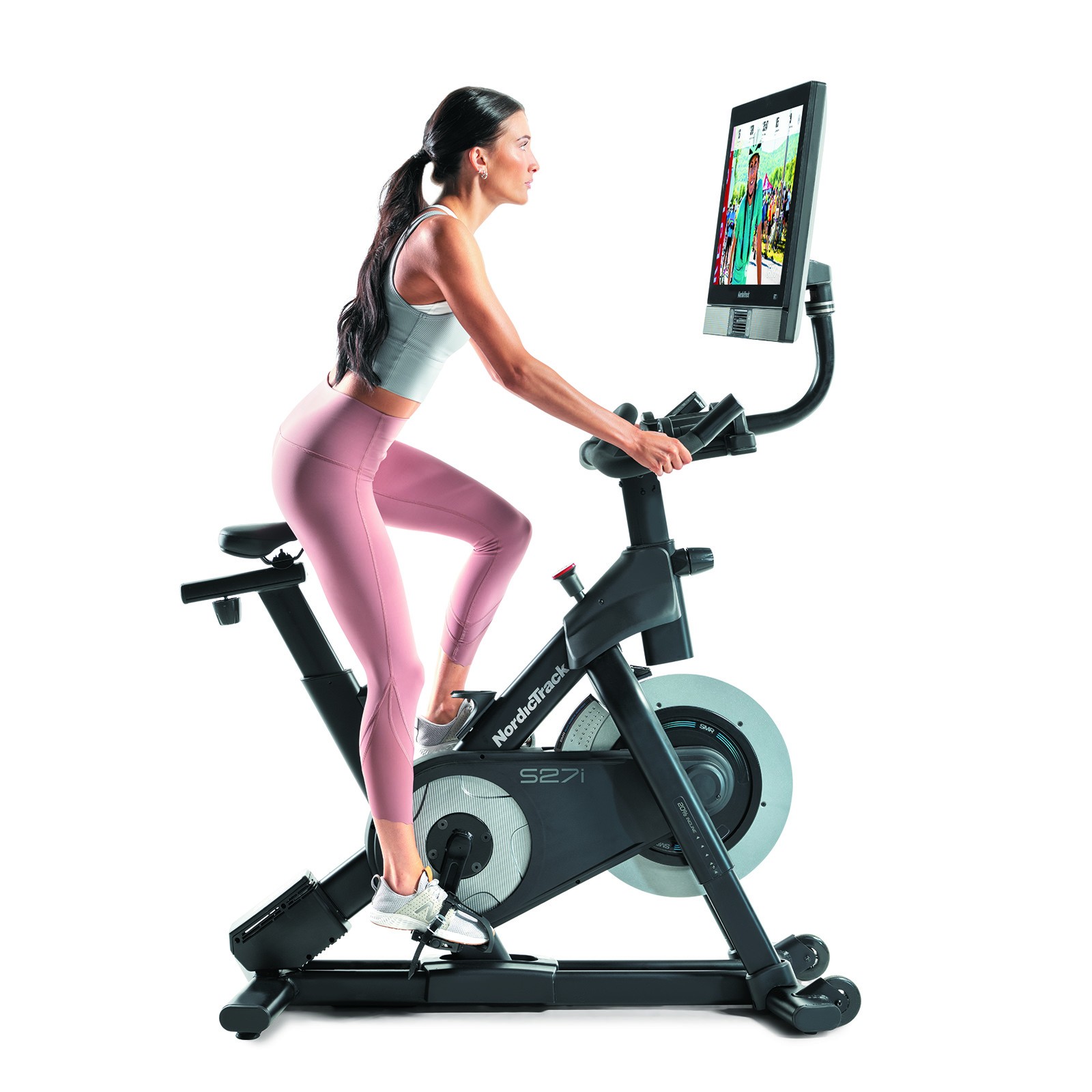 Newest Fitness Bike Spinning Bike 27 Inch HD Touch Screen Bluetooth Function《NO8》