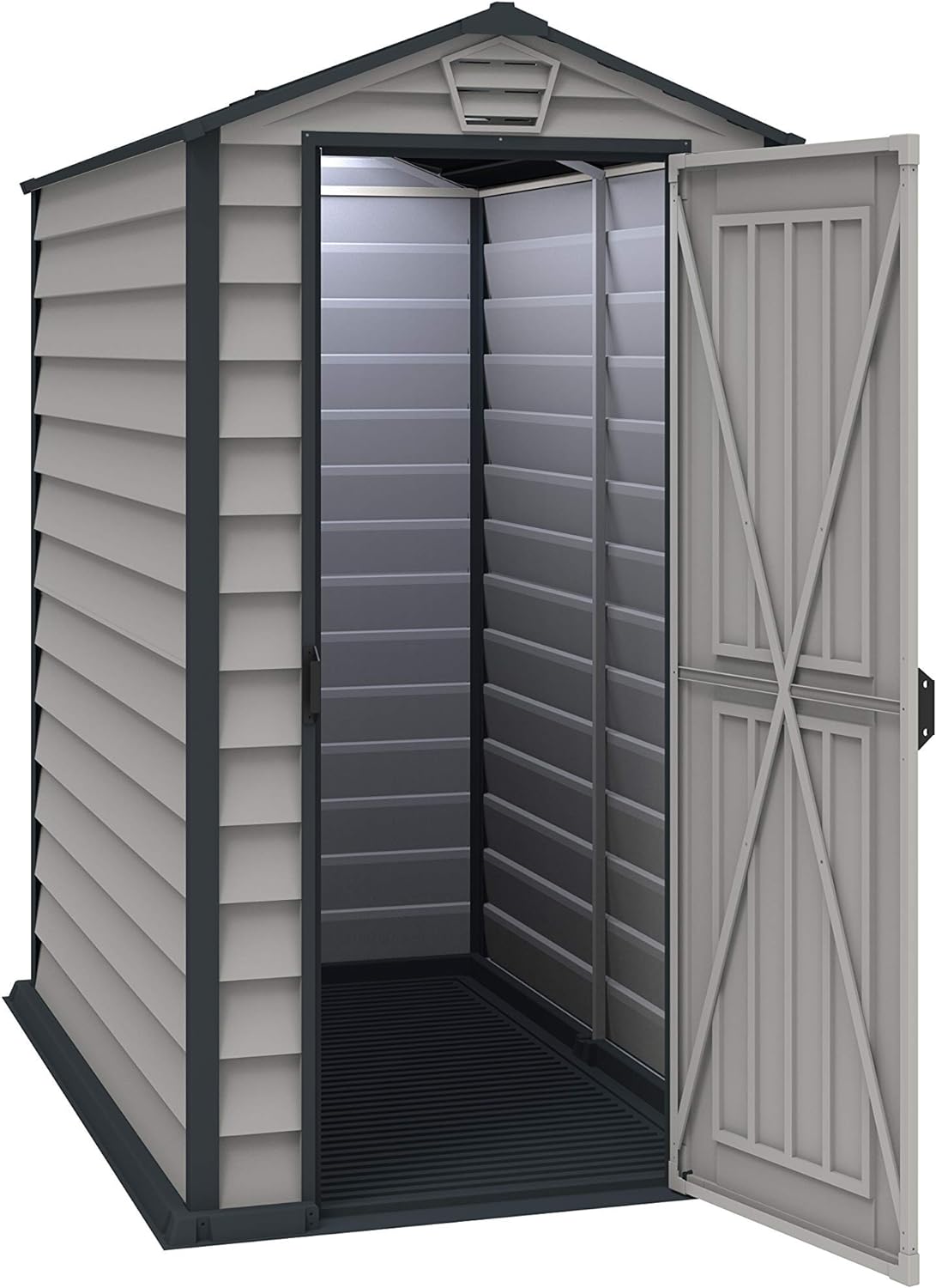 【Storage Shed】Duramax EverMore 4 x 6 ft. Plastic Garden Shed Waterproof and Corrosion Resistant《NO8》
