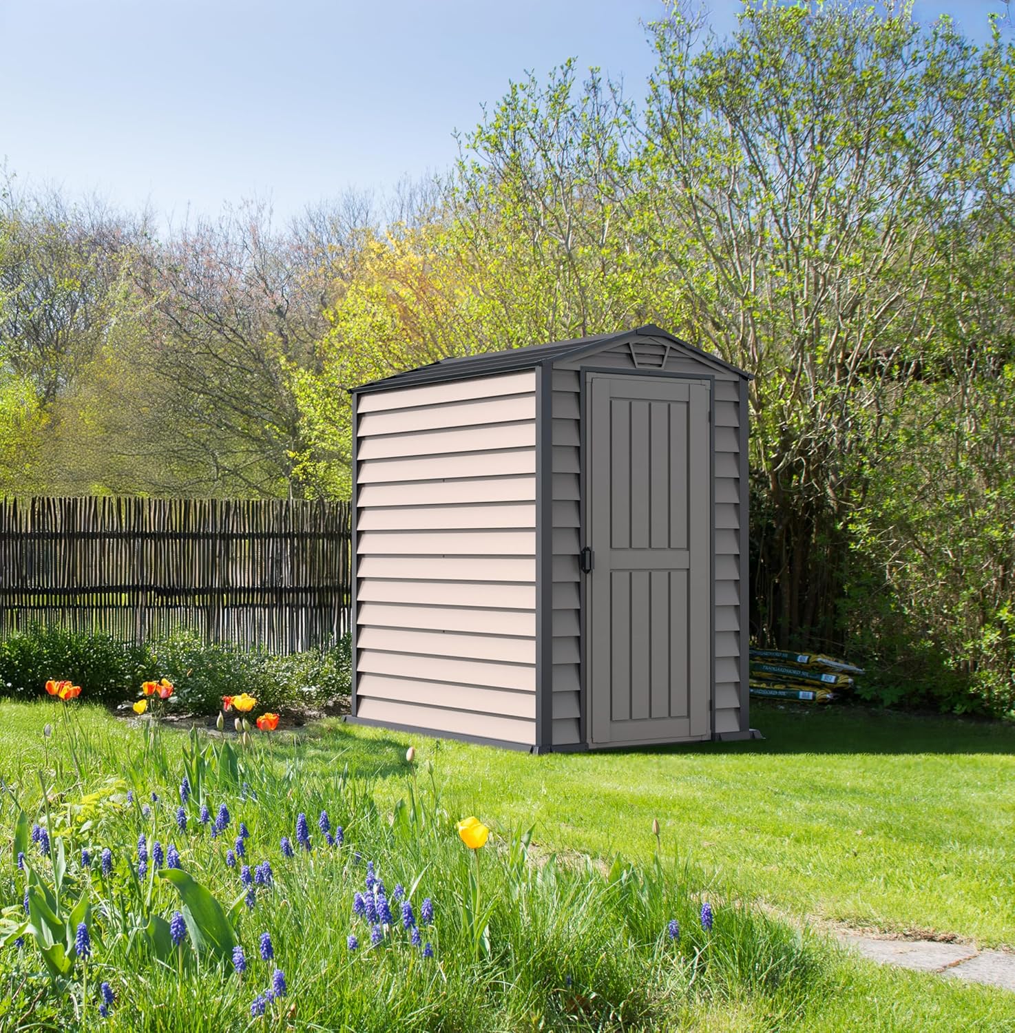 【Storage Shed】Duramax EverMore 4 x 6 ft. Plastic Garden Shed Waterproof and Corrosion Resistant《NO8》