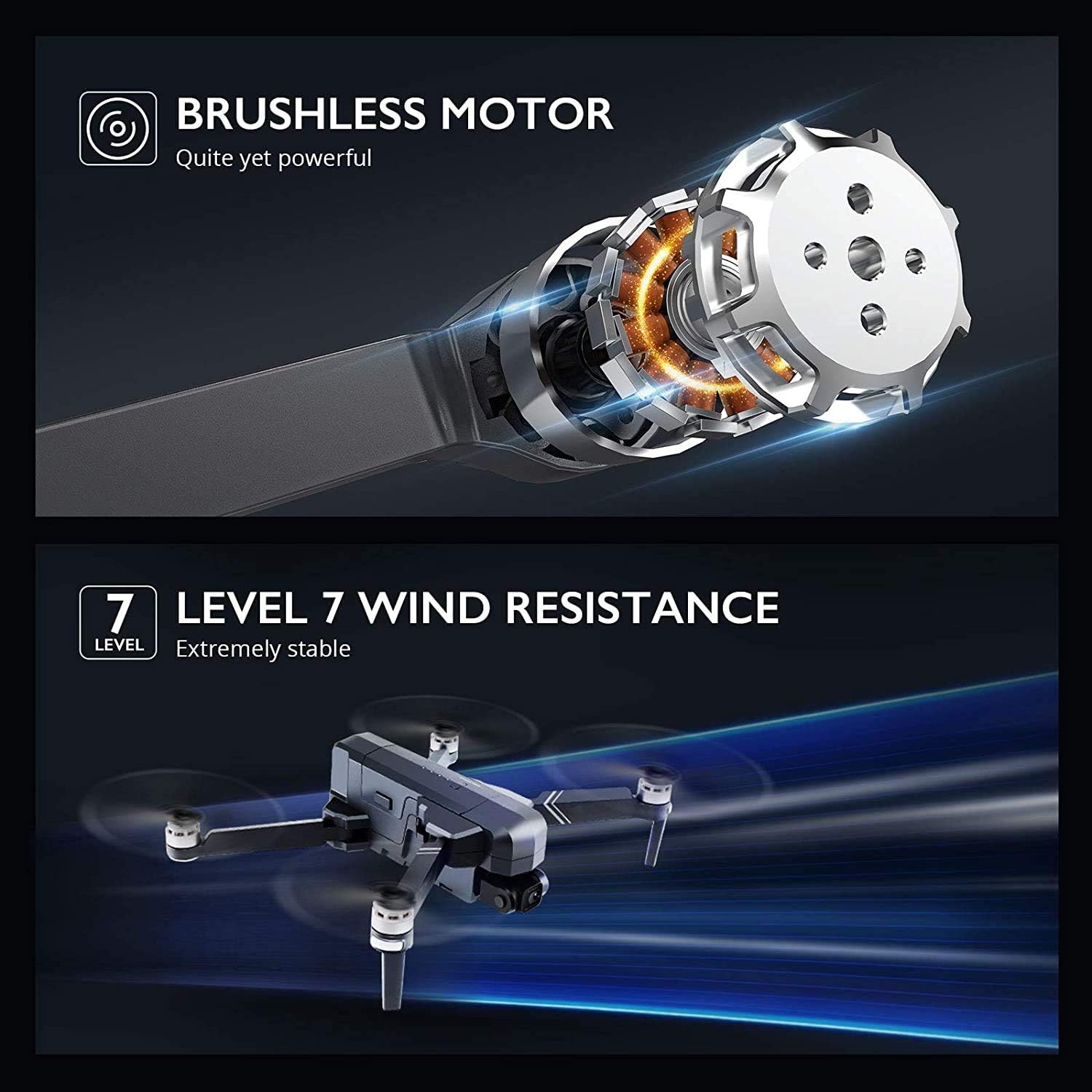 SJRC F11 4K PRO GPS Drone, 5G WiFi FPV Drone with 4K HD Camera, 2-Axis Gimbal and Brushless Motor, Foldable RC Quadcopter (4 Battery)《NO8》