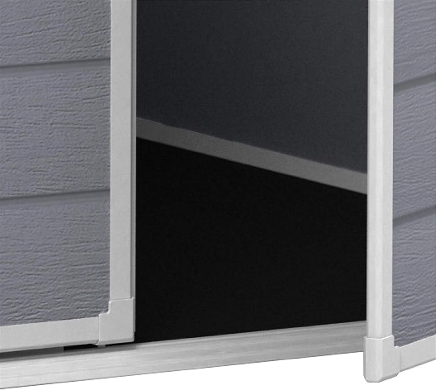 Keter Manor Outdoor Garden Storage Shed, Grey, 4 x 3 ft