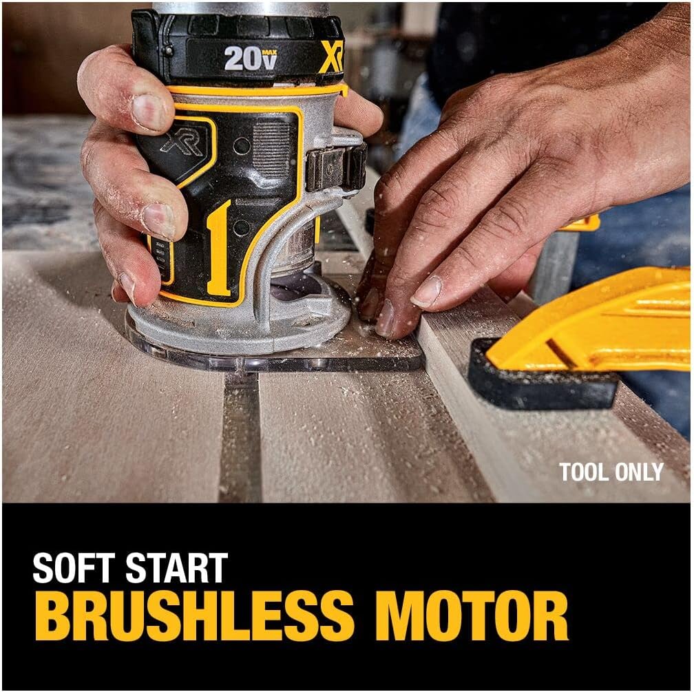 DEWALT 20V Max XR Cordless Router, Brushless, Tool Only (DCW600B)