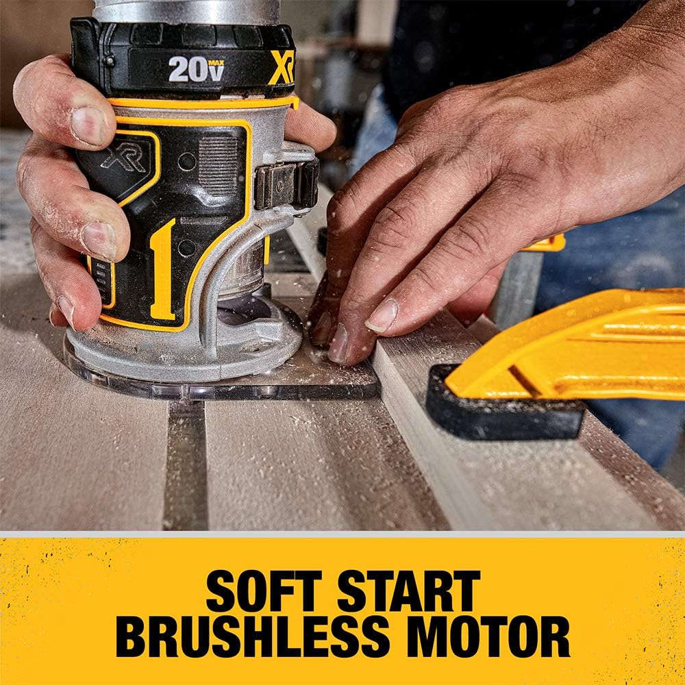 DEWALT 20V Max XR Cordless Router, Brushless, Tool Only (DCW600B)