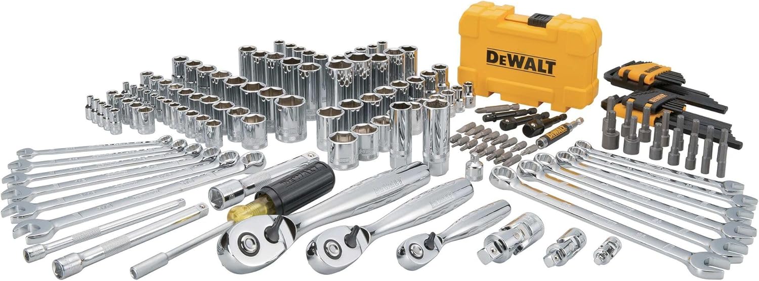 DEWALT DWMT73803 Mechanics Tools Kit and Socket Set, 168-Piece