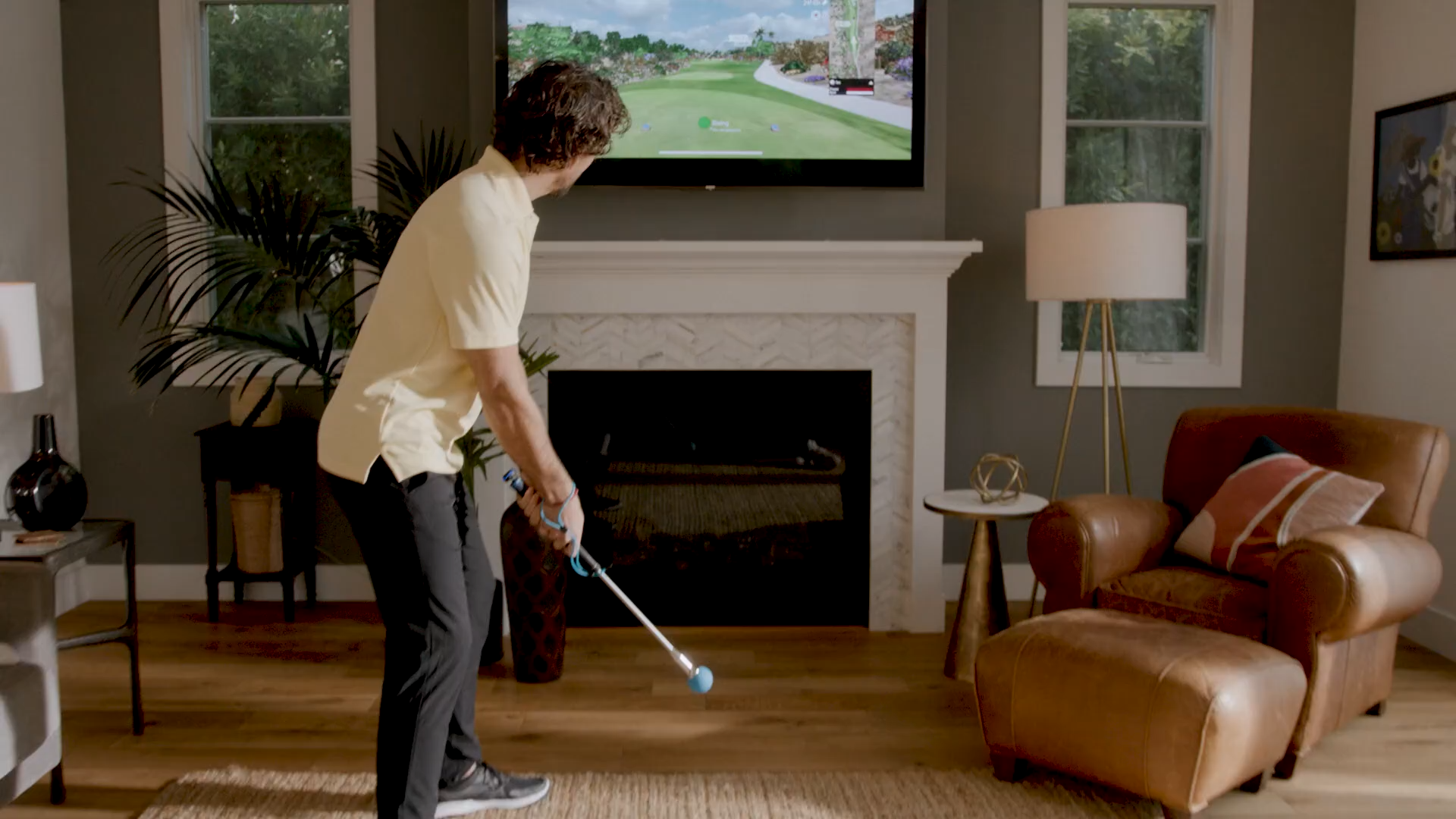 PHIGOLF Phigolf2 Golf Simulator with Swing Stick for Indoor & Outdoor Use, Golf Swing Trainer with Upgraded Motion Sensor&3D Swing Analysis, Compatible WGT/E6 Connect APP, Works with Smartdevices《NO8》