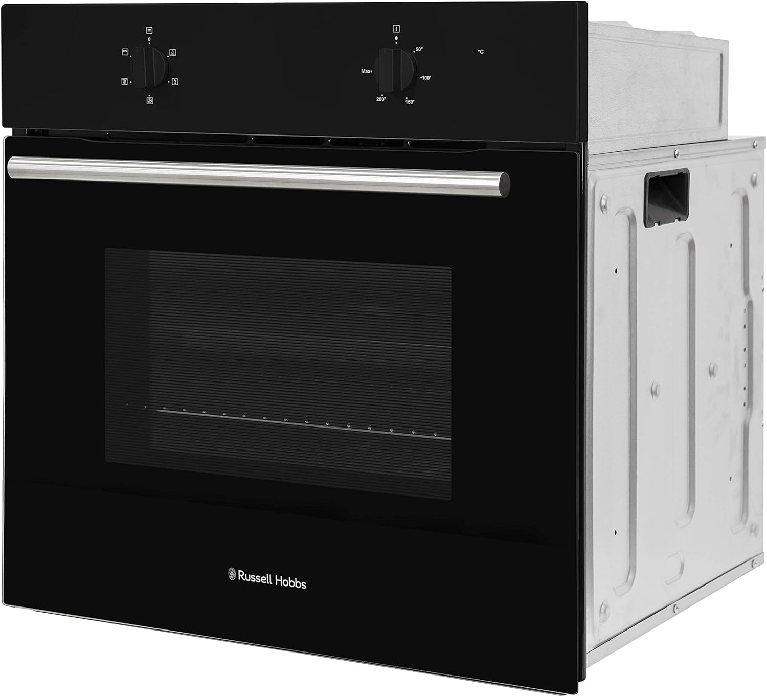 Russell Hobbs 65L, 60cm Wide, Single Electric Fan Oven in Black, RHFEO6502B [Energy Class A]