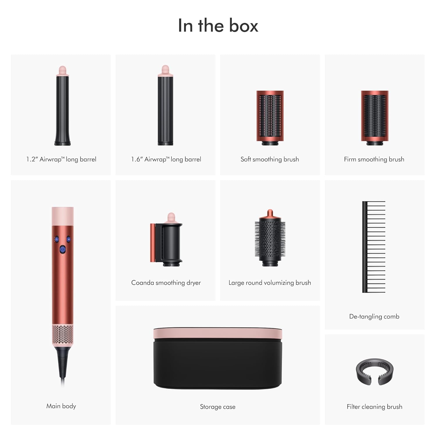 Dyson Airwrap HS05 Straight hair, curly hair, Airwrap various hair design effects<NO8>