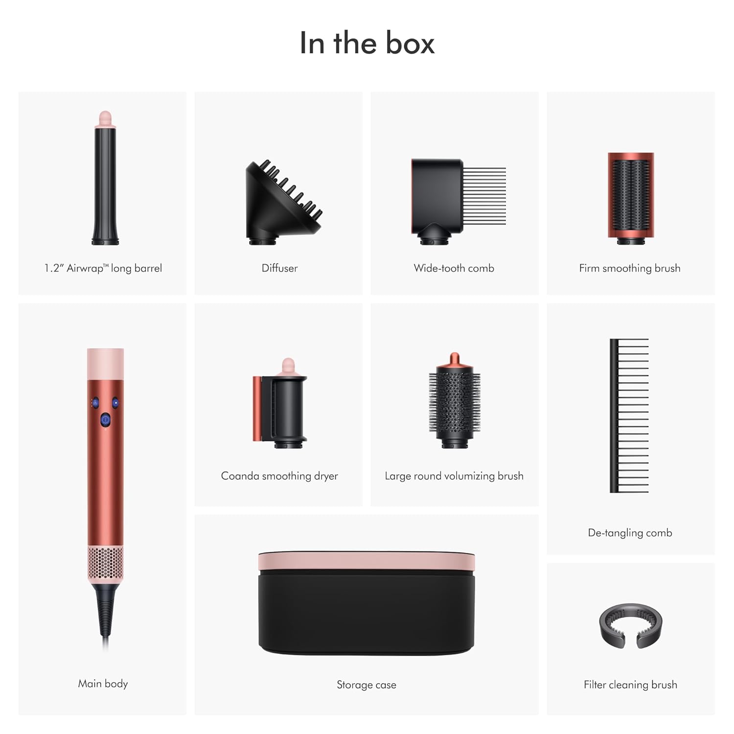 Dyson Airwrap HS05 Straight hair, curly hair, Airwrap various hair design effects<NO8>