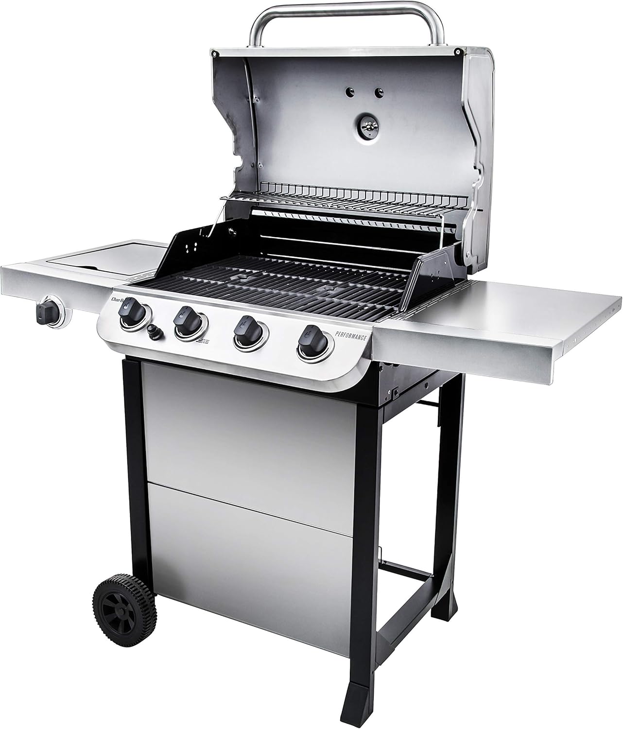 Char-Broil Performance Series Convective 4-Burner with Side Burner Cart Propane Gas Stainless Steel Grill - 463377319.